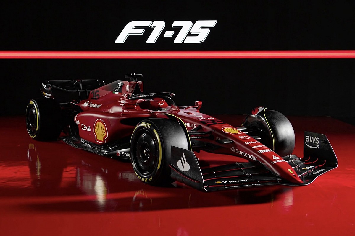 Ferrari Reveals New F1 75 Car For 2022 With Red And Black Livery