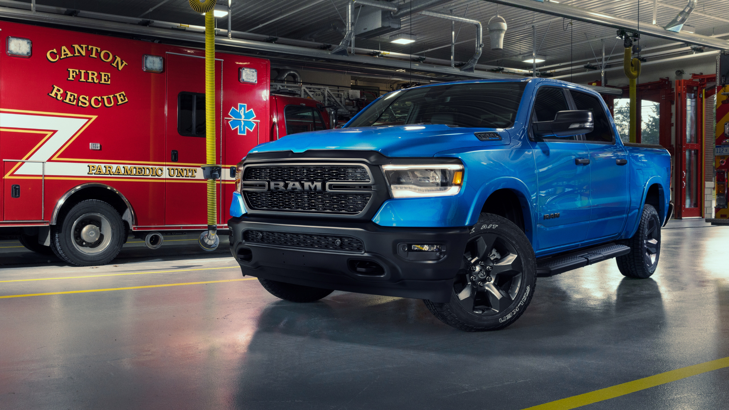 Ram 1500 Big Horn Built to Serve Crew Cab 2023 Wallpaper Car Wallpaper