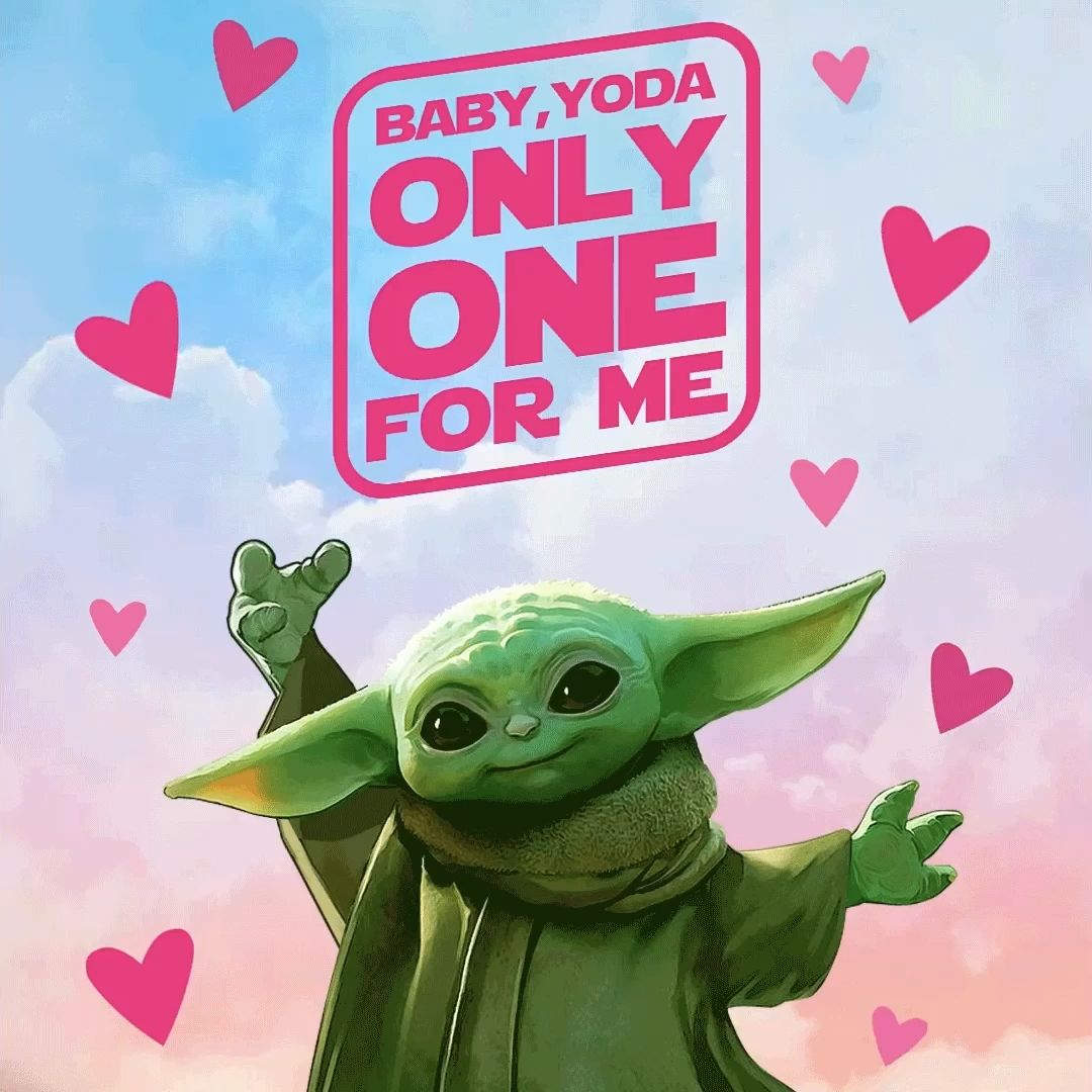 Baby Yoda Valentine Message. Valentine baby, Yoda image, Valentines day drawing