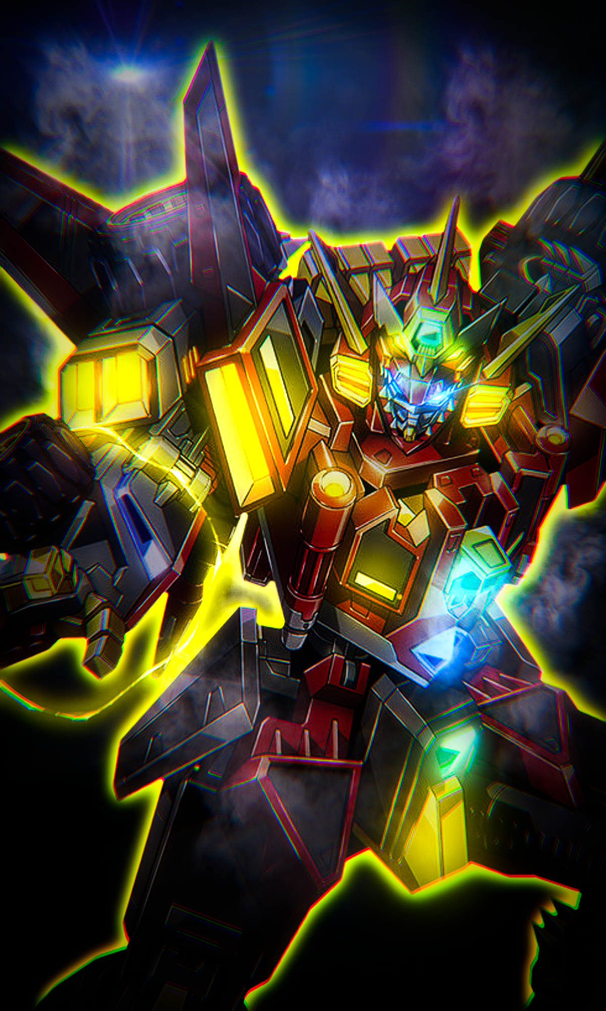 Anime SSSS Dynazenon Dynazenon Mechs Super Robot Wars Artwork Digital Art Fan Art Wallpaper:1200x2000