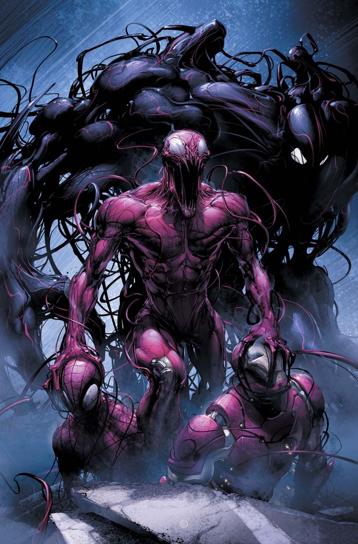 Marvel) Carnage and Venom defeat Spidey and Ironman. Marvel comics art, Carnage marvel, Carnage