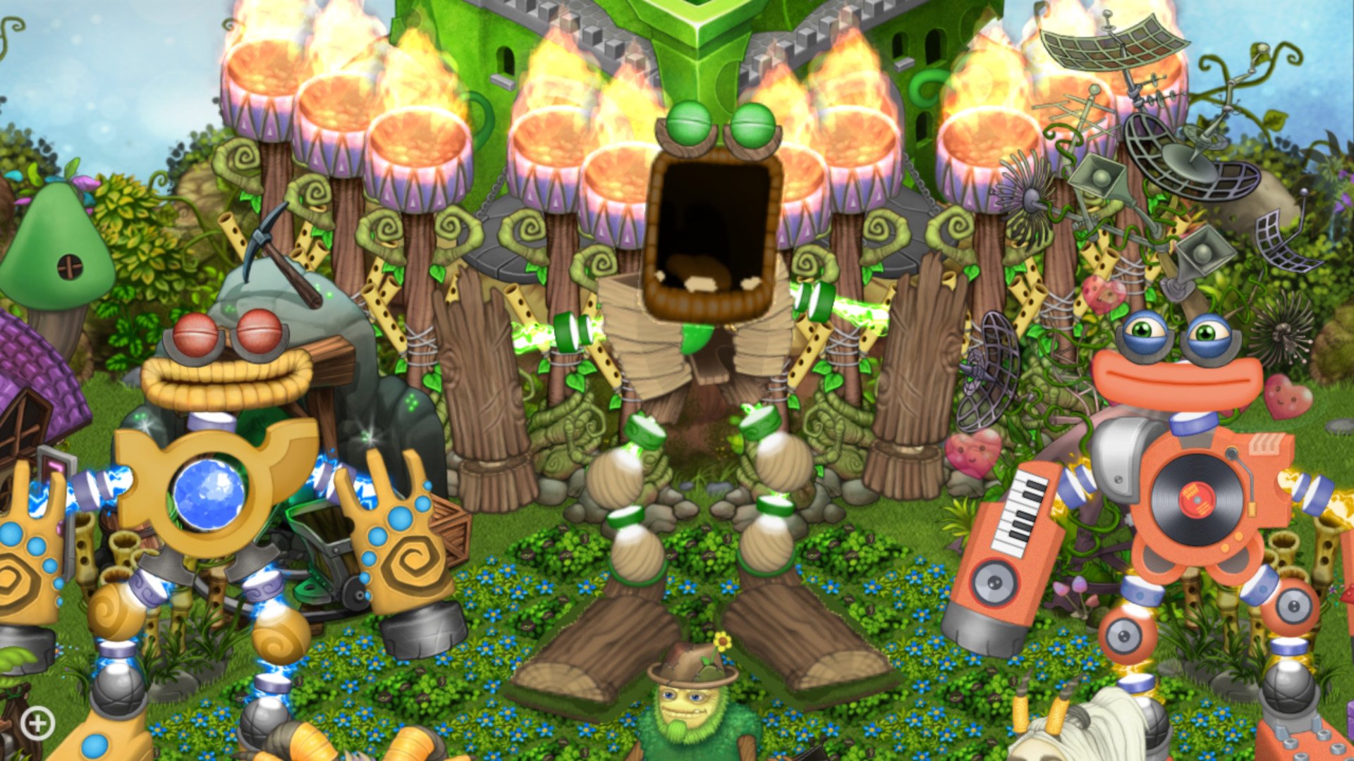 Остров воды my singing. Epic Wubbox Plant Island. Торт Поющие монстры. Wubbox and Plant Wubbox. My singing Monsters яйца.
