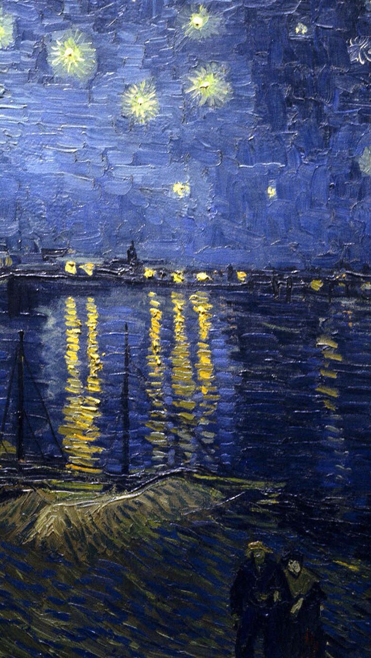 Van Gogh's painting in iPhone wallpaper. Arte impressionista, Van gogh, Paesaggi