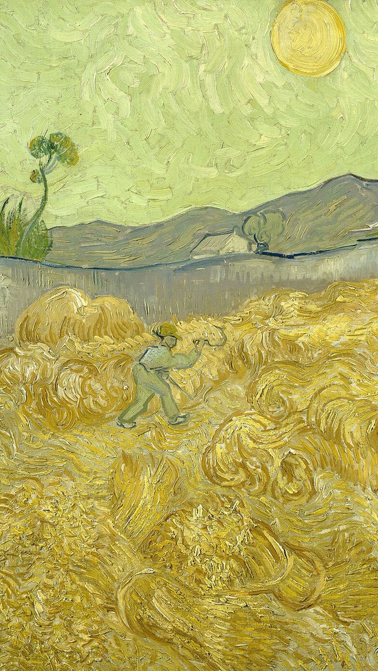 Van Gogh's painting in iPhone wallpaper. Arte van gogh, Painéis de pintura, Ilustração da arte