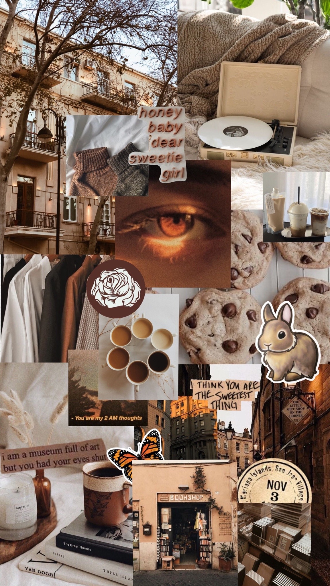 Free download Do Not Repost My Content Aesthetic brown wallpaper [1152x2048] for your Desktop, Mobile & Tablet. Explore Collage Brown Wallpaper. Collage Background, Brown Wallpaper Background, Brown Wallpaper