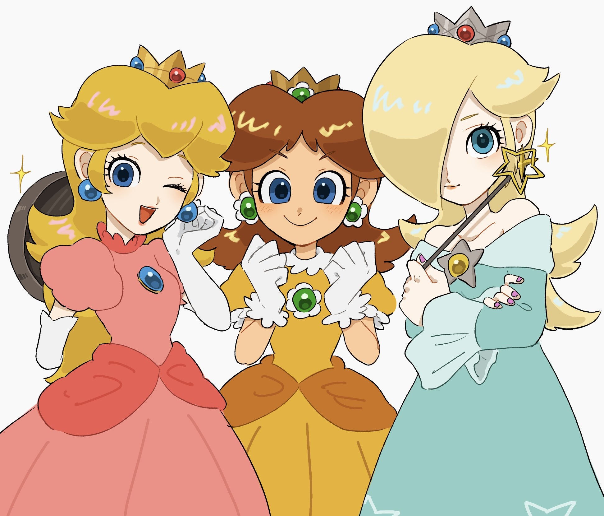 Peach And Daisy Wallpapers Wallpaper Cave