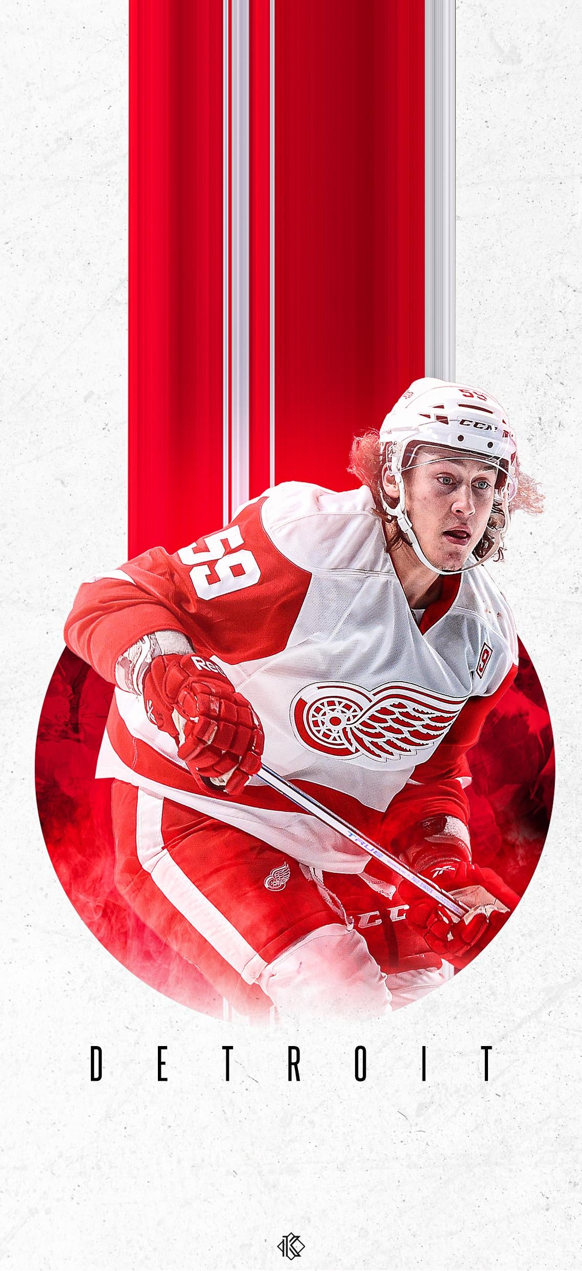 Made a Red Wings phone wallpaper through each team and doing one player per team in this style! Hope you enjoy!