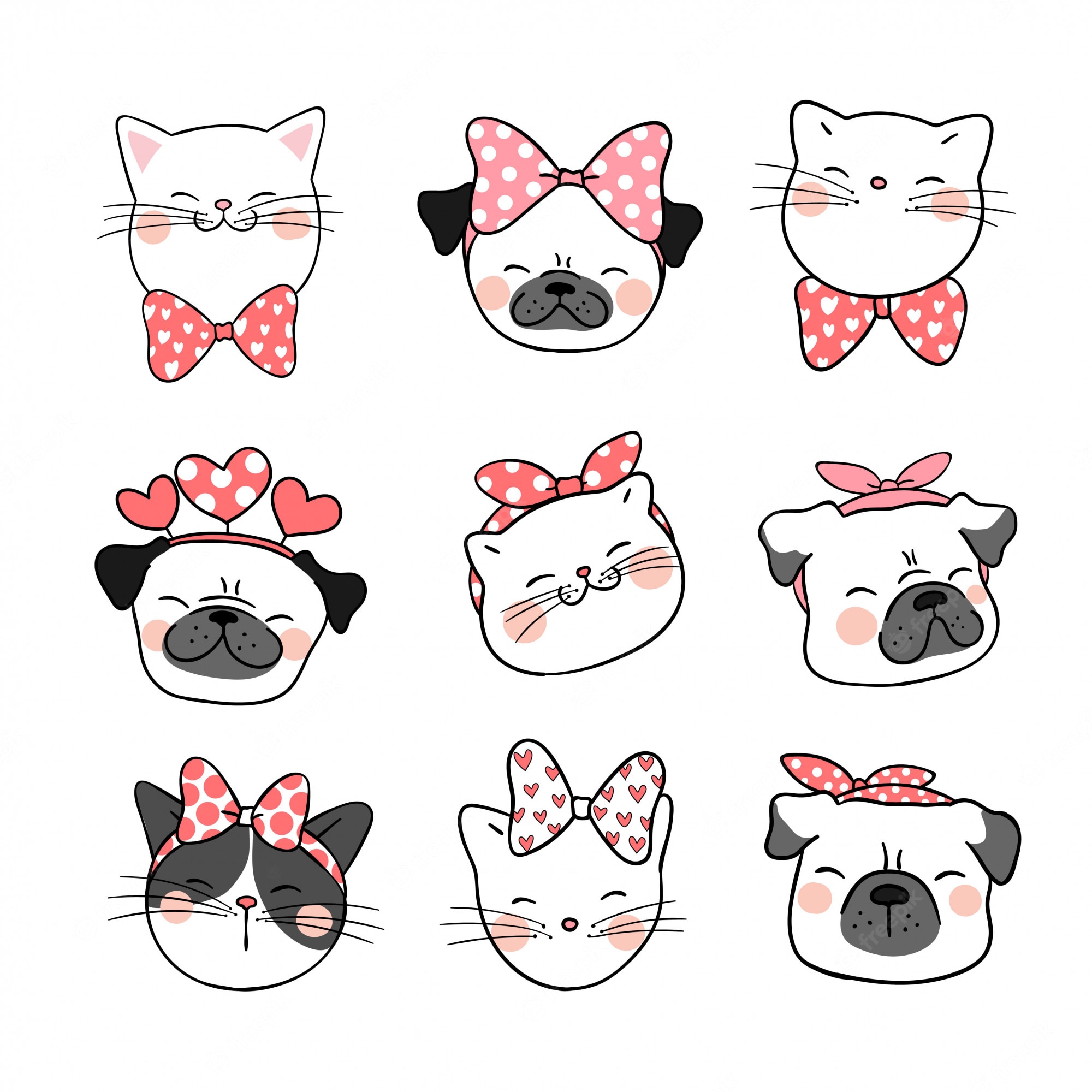 Dog valentine Vectors & Illustrations for Free Download
