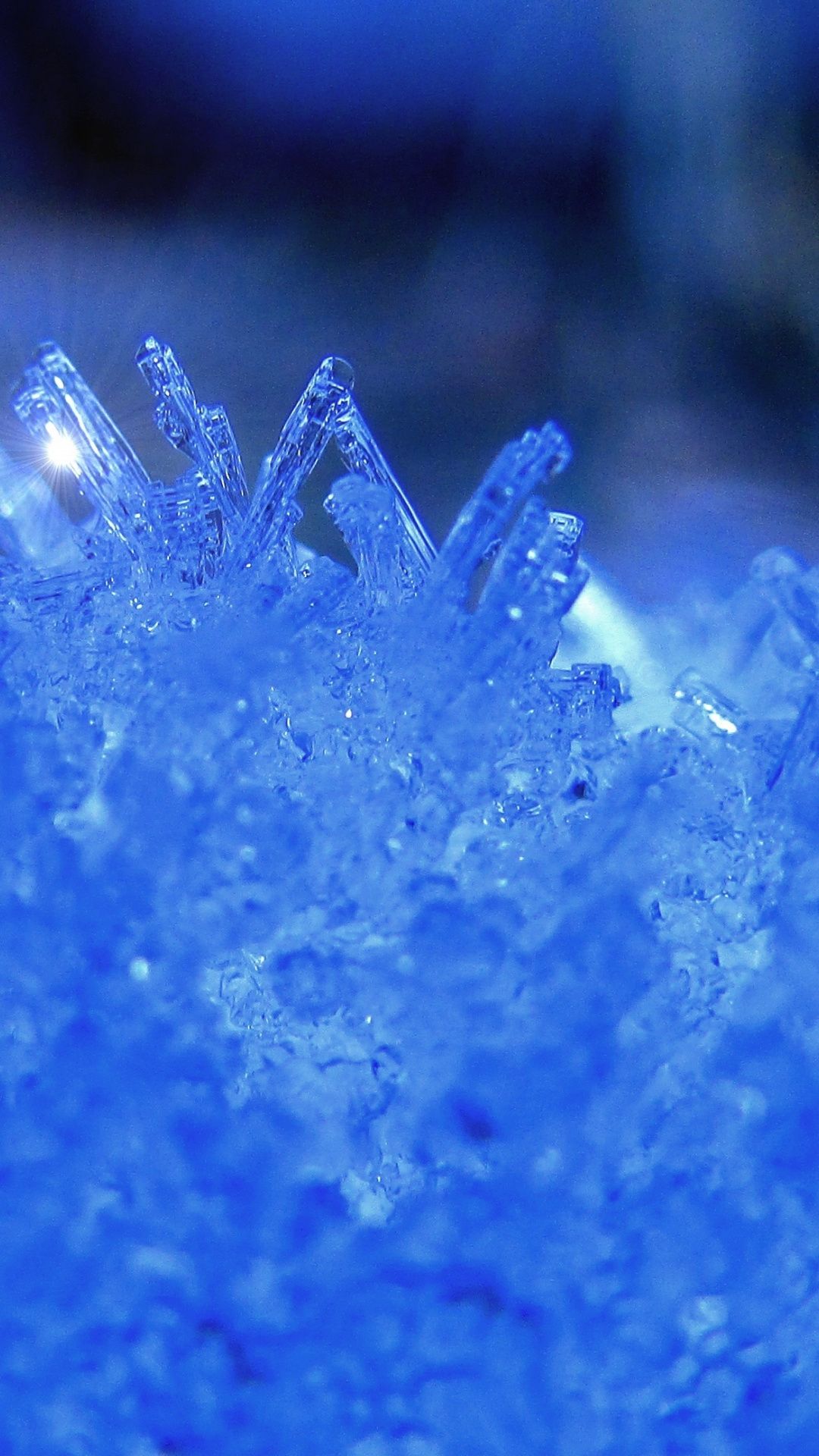 Blue, crystal, snowfrost, winter, close up, 1080x1920 wallpaper. Crystals, Samsung galaxy wallpaper, Wallpaper