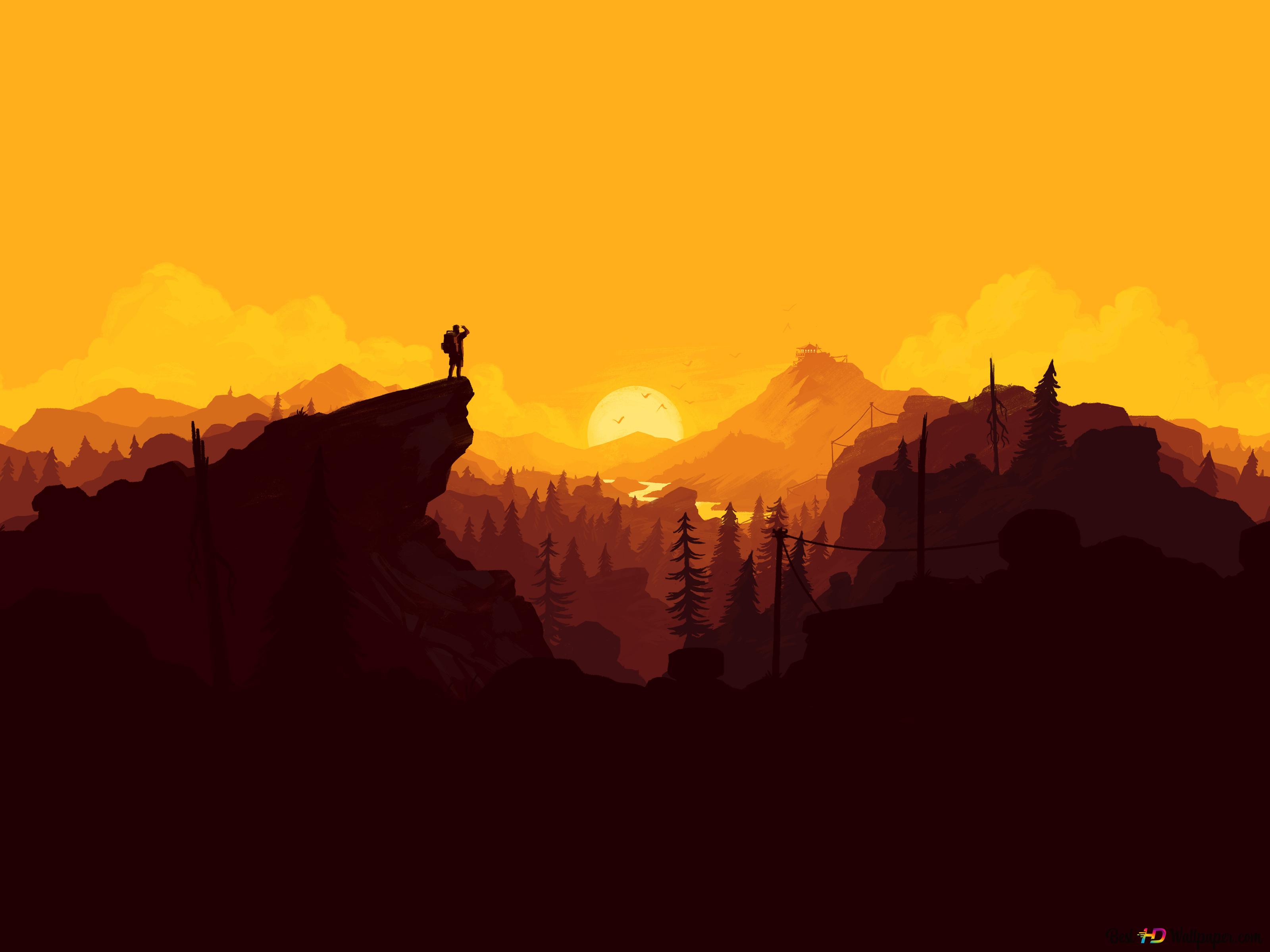 Firewatch game 4K wallpaper download