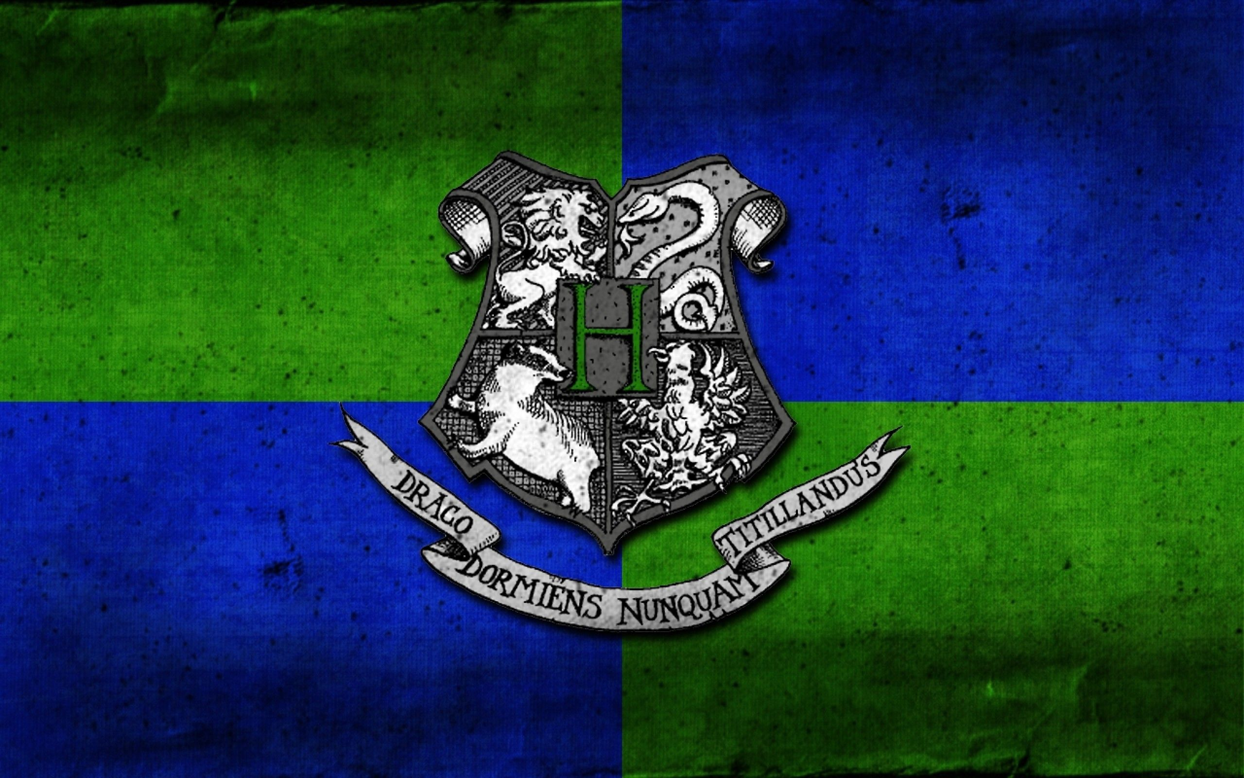 Slytherin Crest Wallpaper and Background 4K, HD, Dual Screen