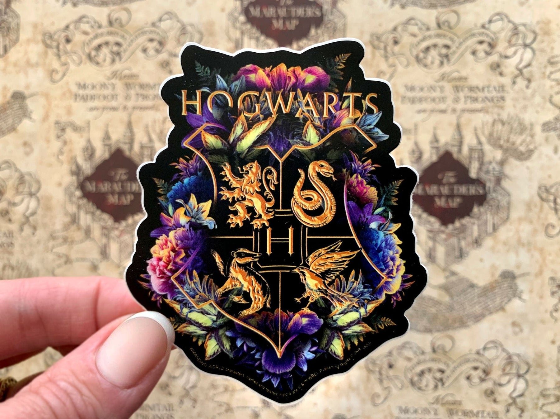 Harry Potter Hogwarts Crest Vinyl Sticker. Paper House Productions