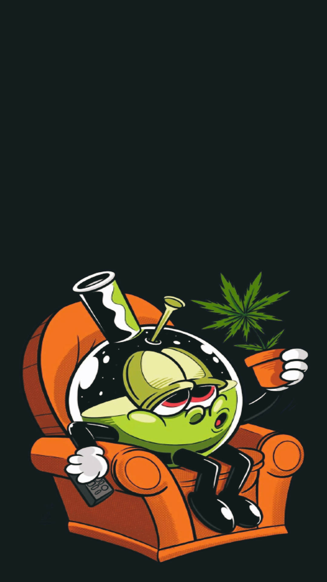 Download Cool Weed Bong Cartoon Wallpaper