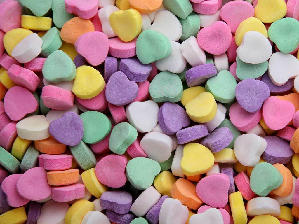 Download Candy Heart Tablets Wallpaper