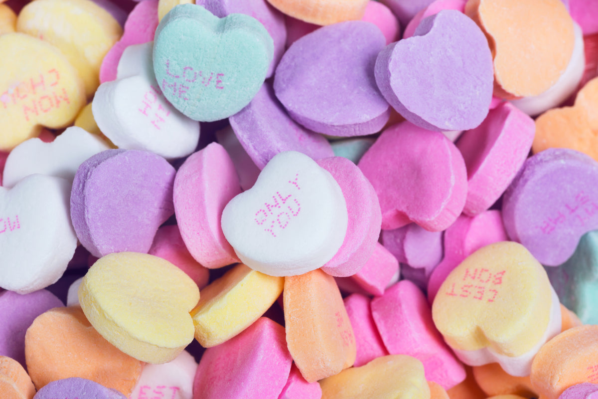Free of Candy Hearts Pile