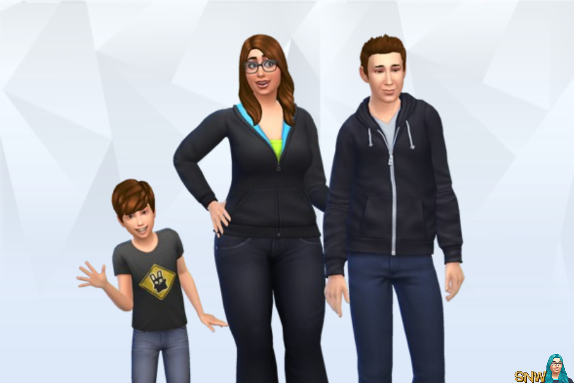 My family in The Sims 4