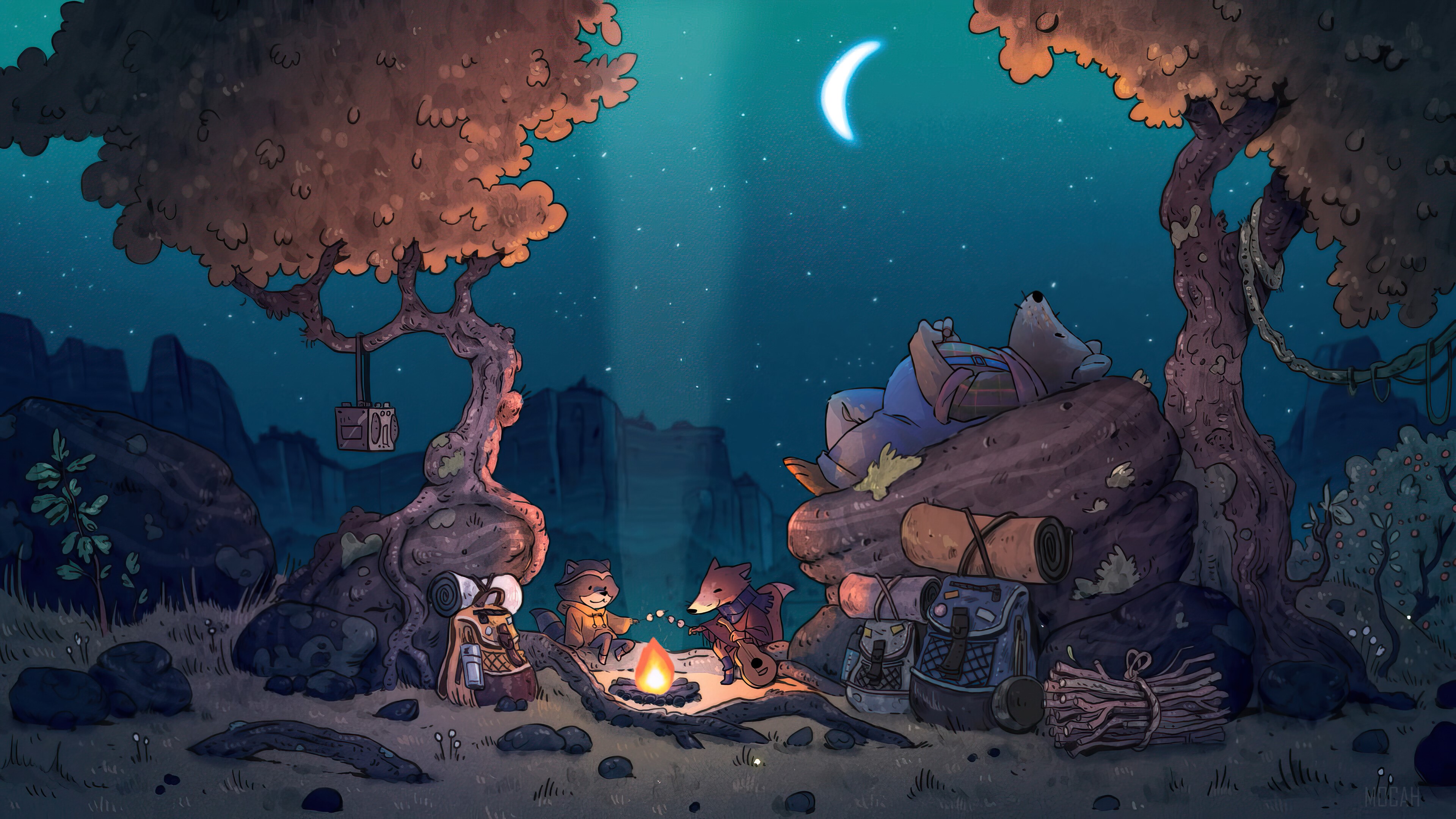 Lofi forest wallpapers wallpaper cave