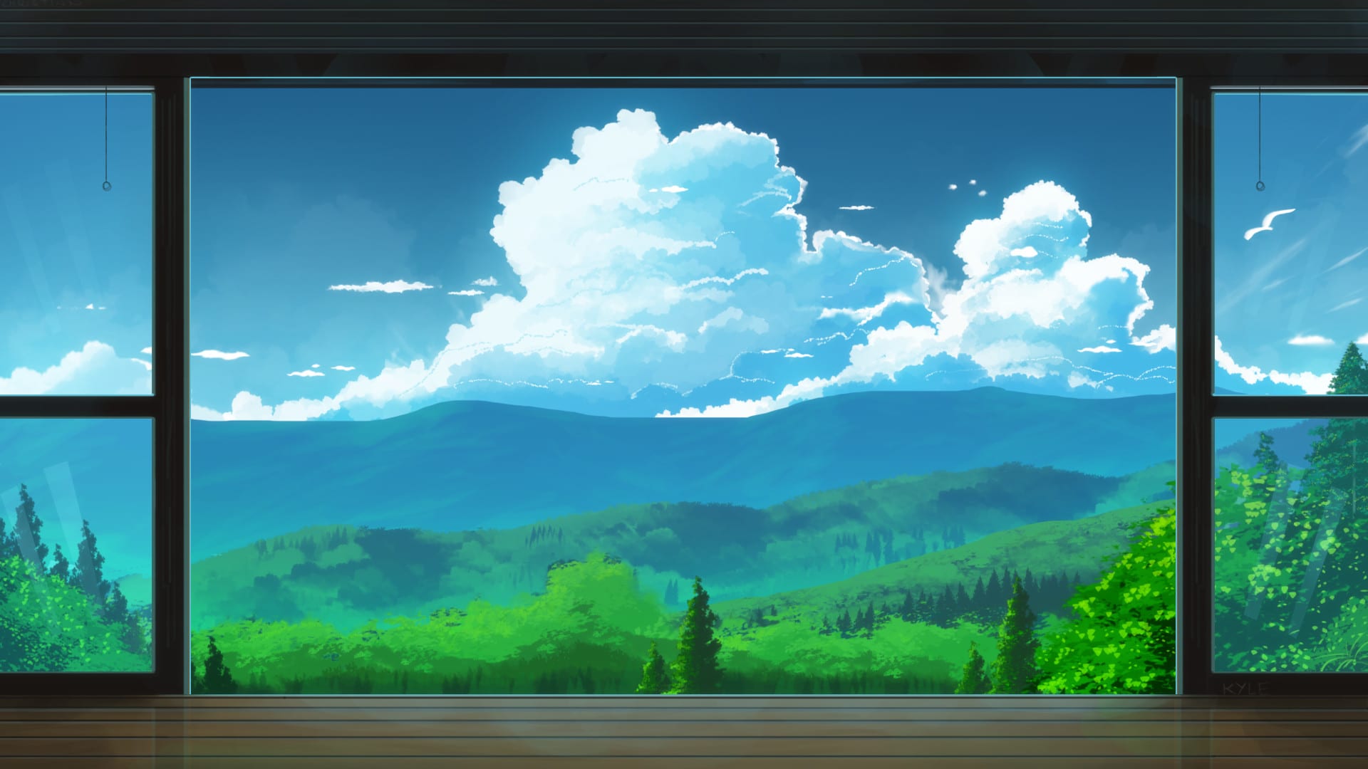 Do an amazing anime or lofi style background art for you