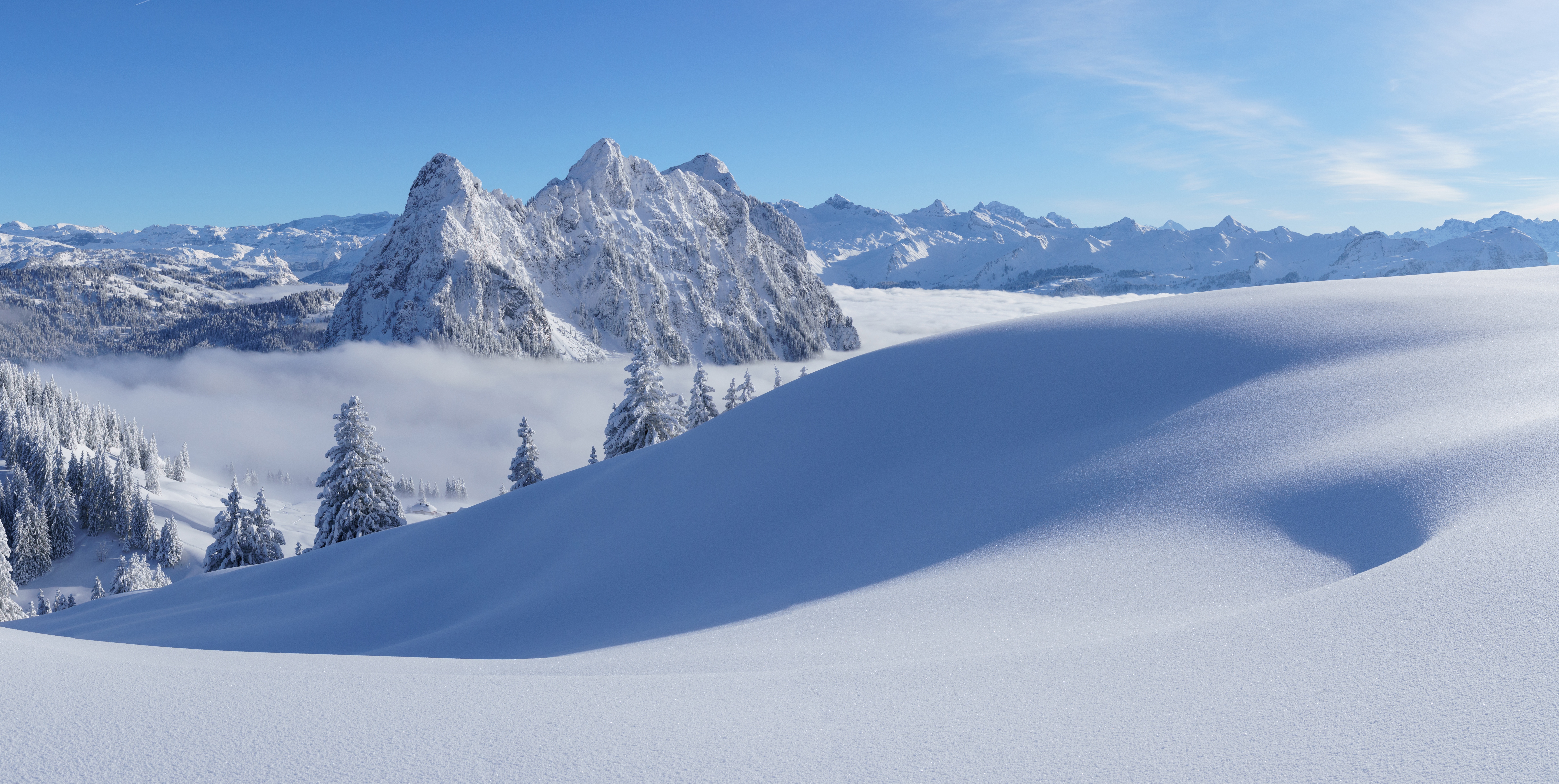 Alps Mountain 8k Ultra HD, Nature, Snow, Alps, Winter, Mountain, Switzerland Gallery HD Wallpaper
