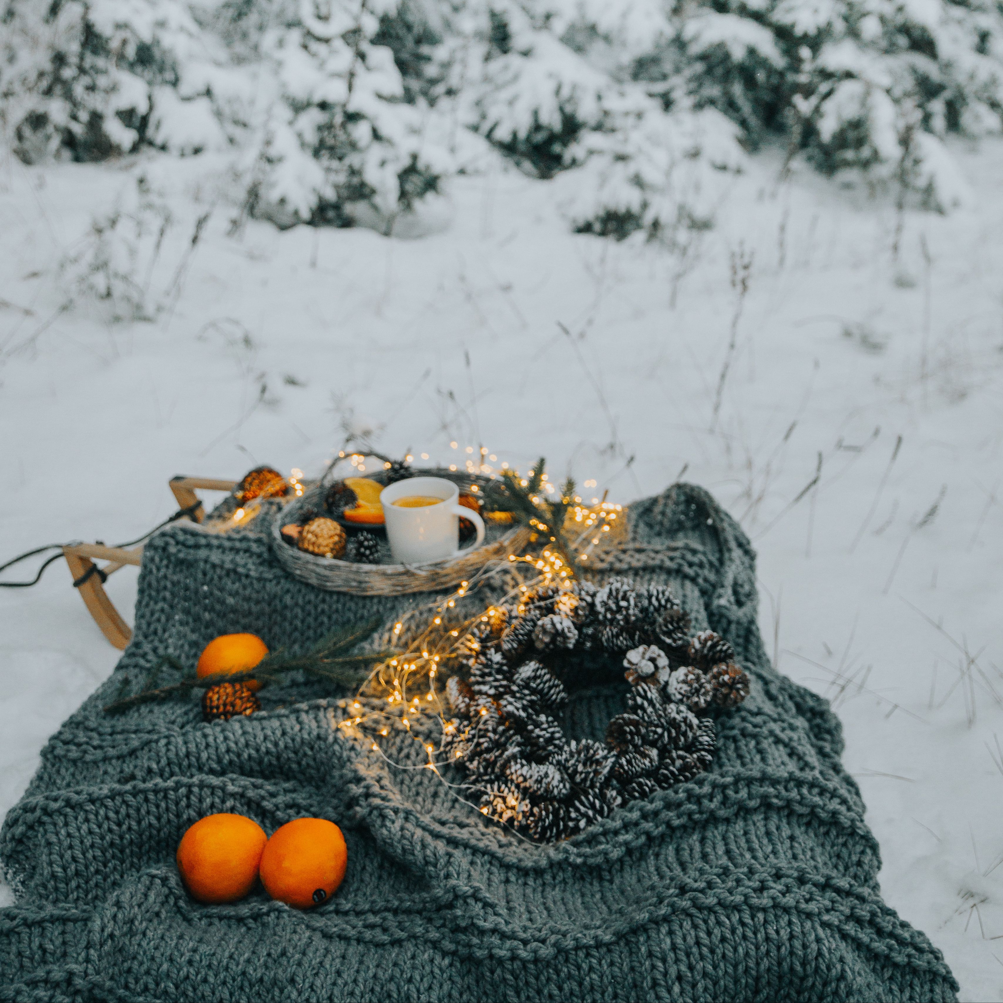 Download wallpaper 3415x3415 picnic