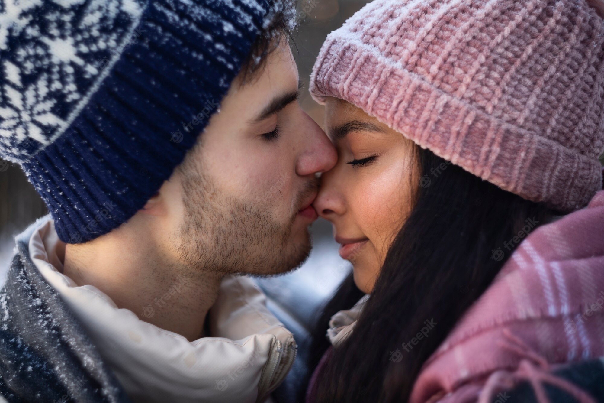 Close up kissing Image. Free Vectors, & PSD