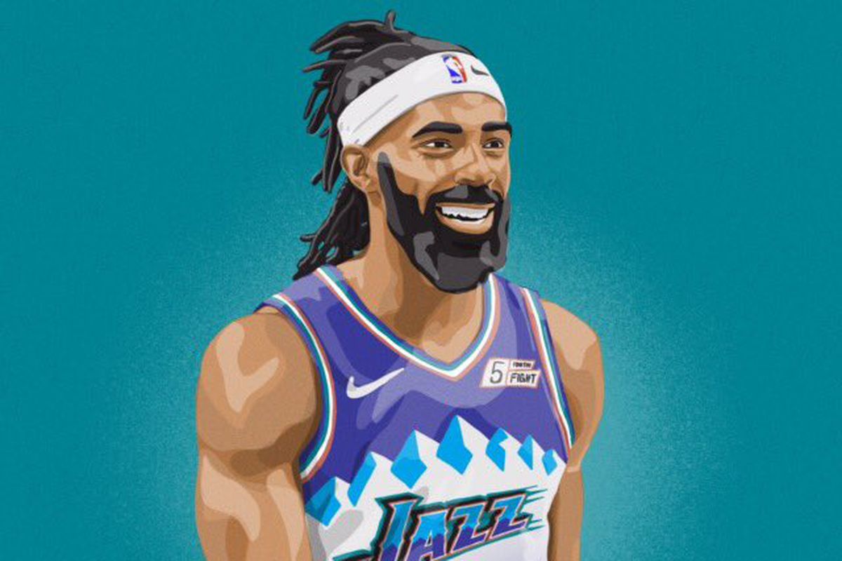Utah Jazz released awesome player art of team in throwback jerseys