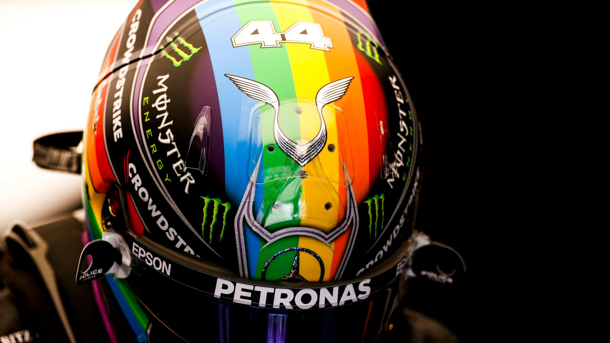 Qatar GP: Lewis Hamilton Receives Praise For Wearing Rainbow Coloured Helmet During Friday Practice