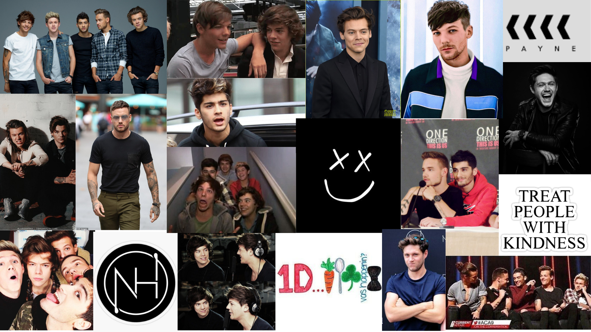 one direction collage laptop wallpaper. One direction collage, One direction wallpaper, One direction picture