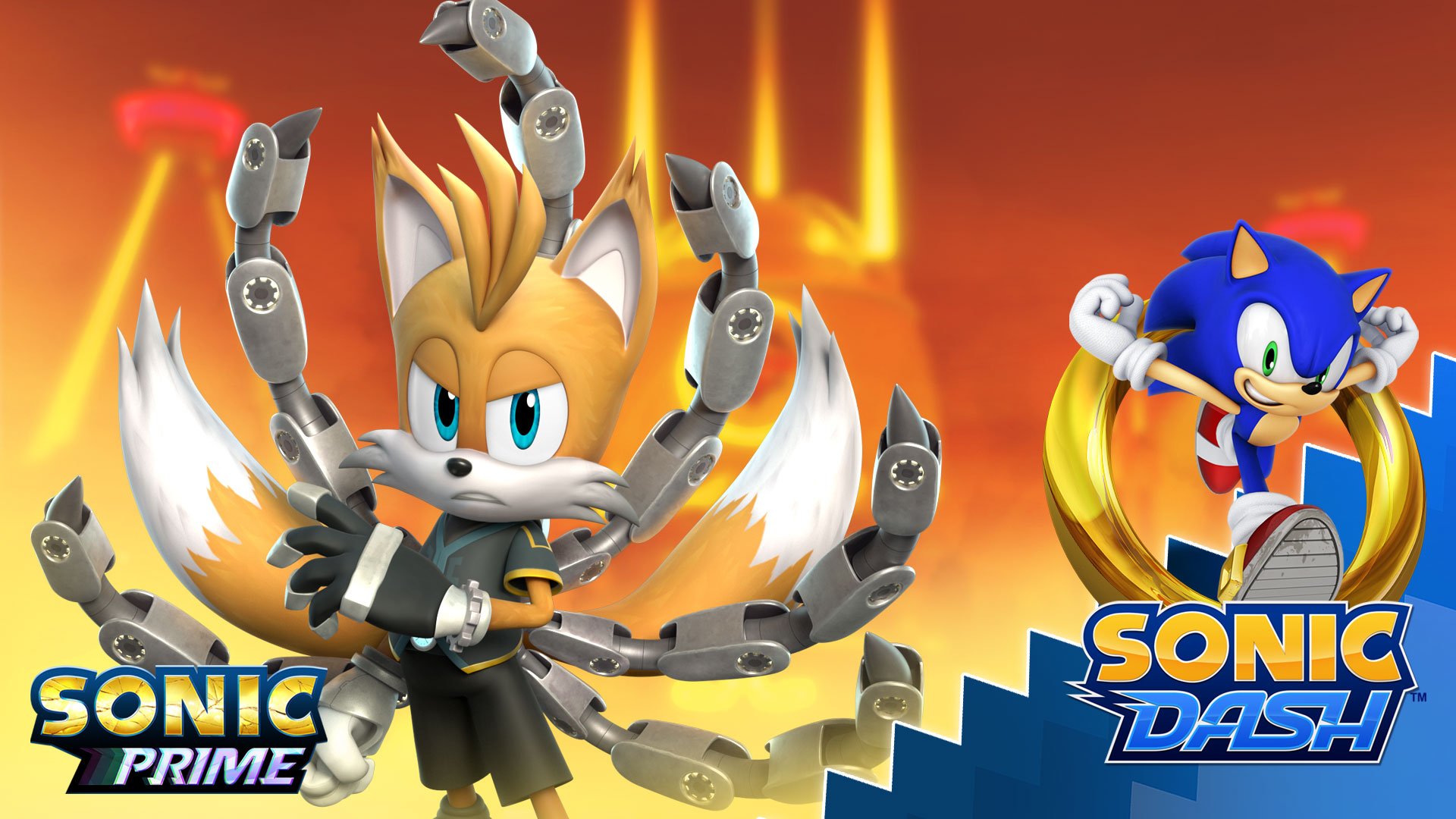 SEGA HARDlight an alternate reality! Win Tails Nine and collect Sonic Prime shards for awesome rewards in #SonicDash!
