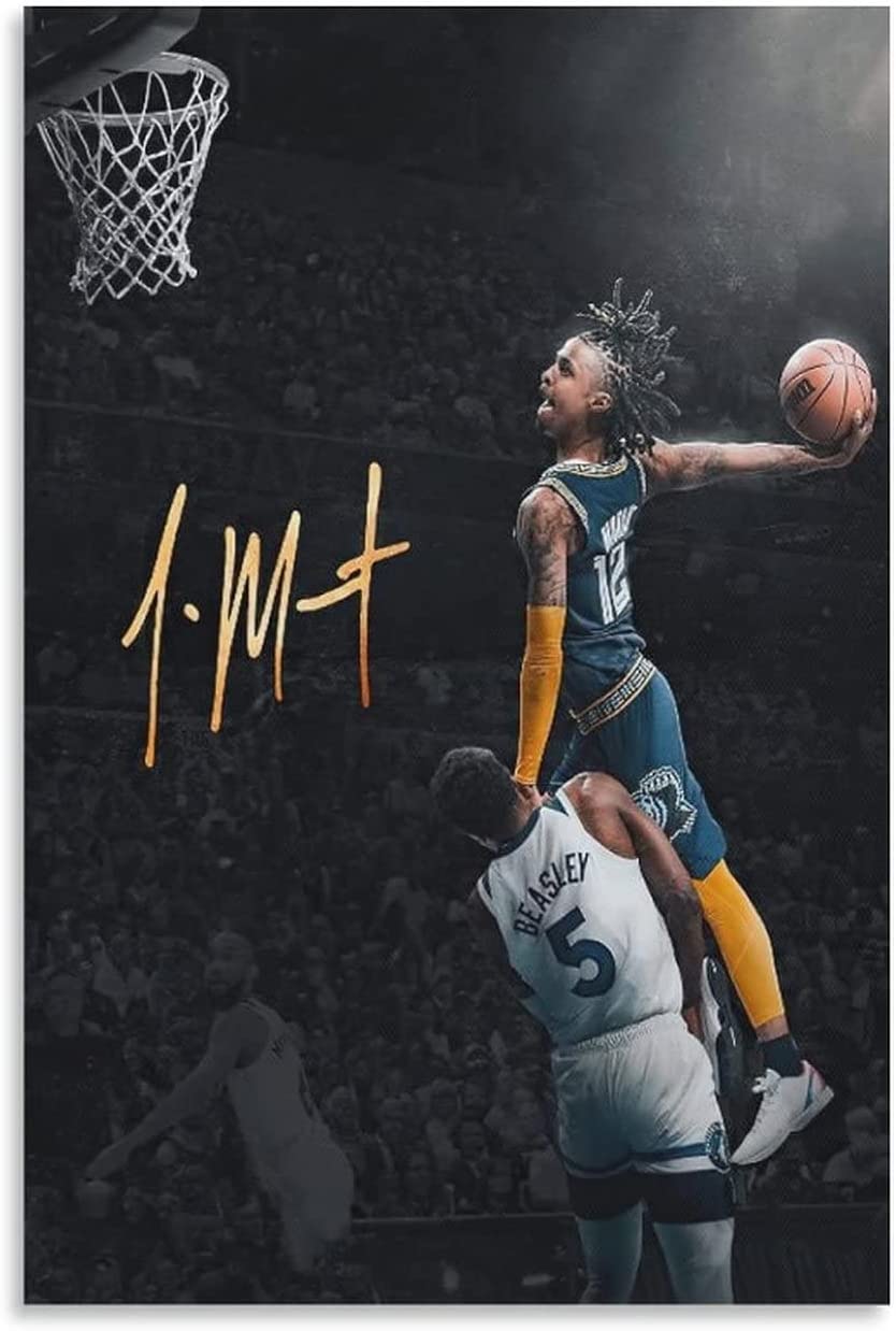 Ja Morant Basketball (2) Poster Decorative Painting Canvas Wall Posters and Art Picture Print Modern Family Bedroom Decor Posters 12x18inch(30x45cm), Amazon.ca: Home