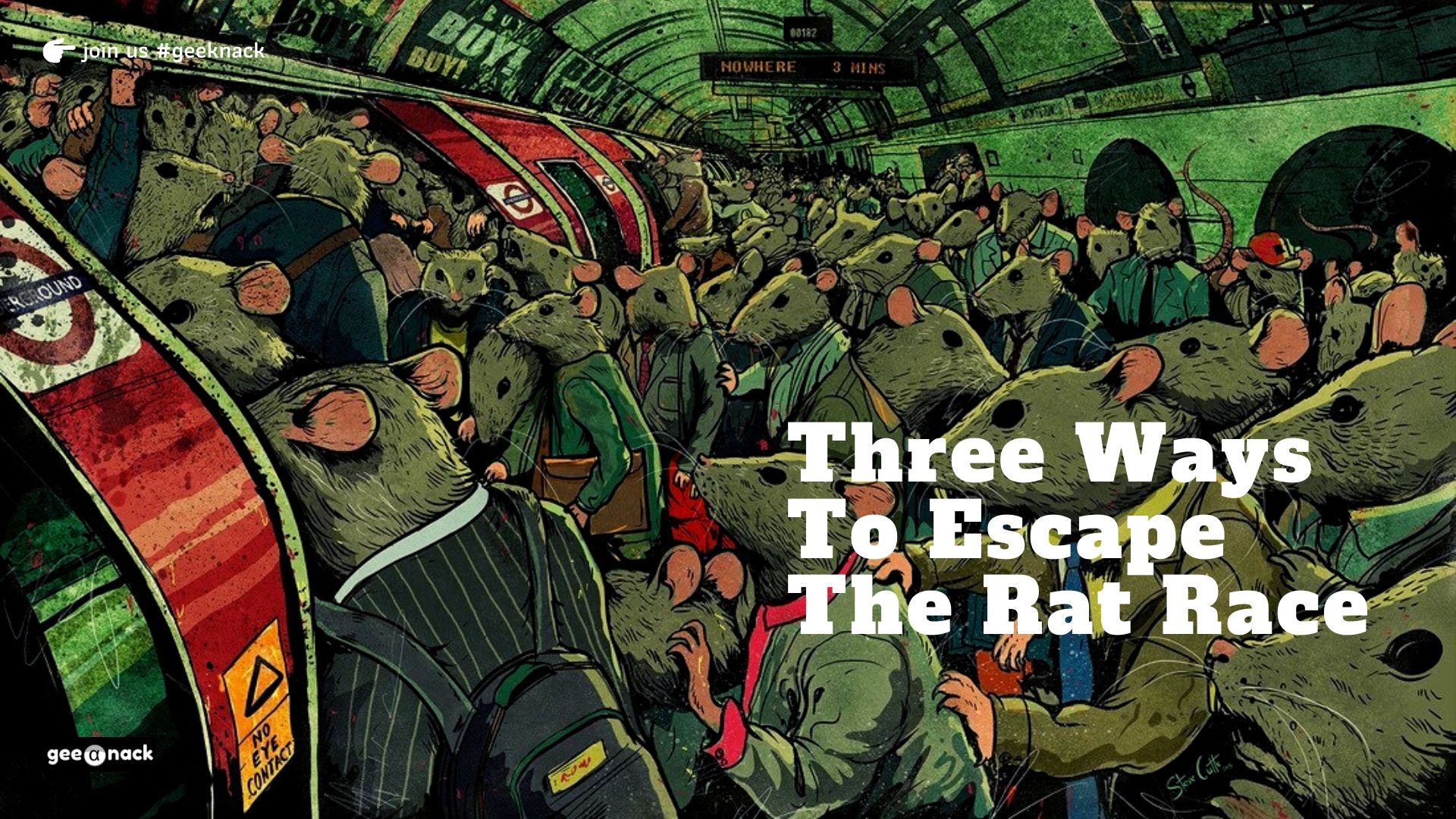 Three Ways To Escape The Rat Race