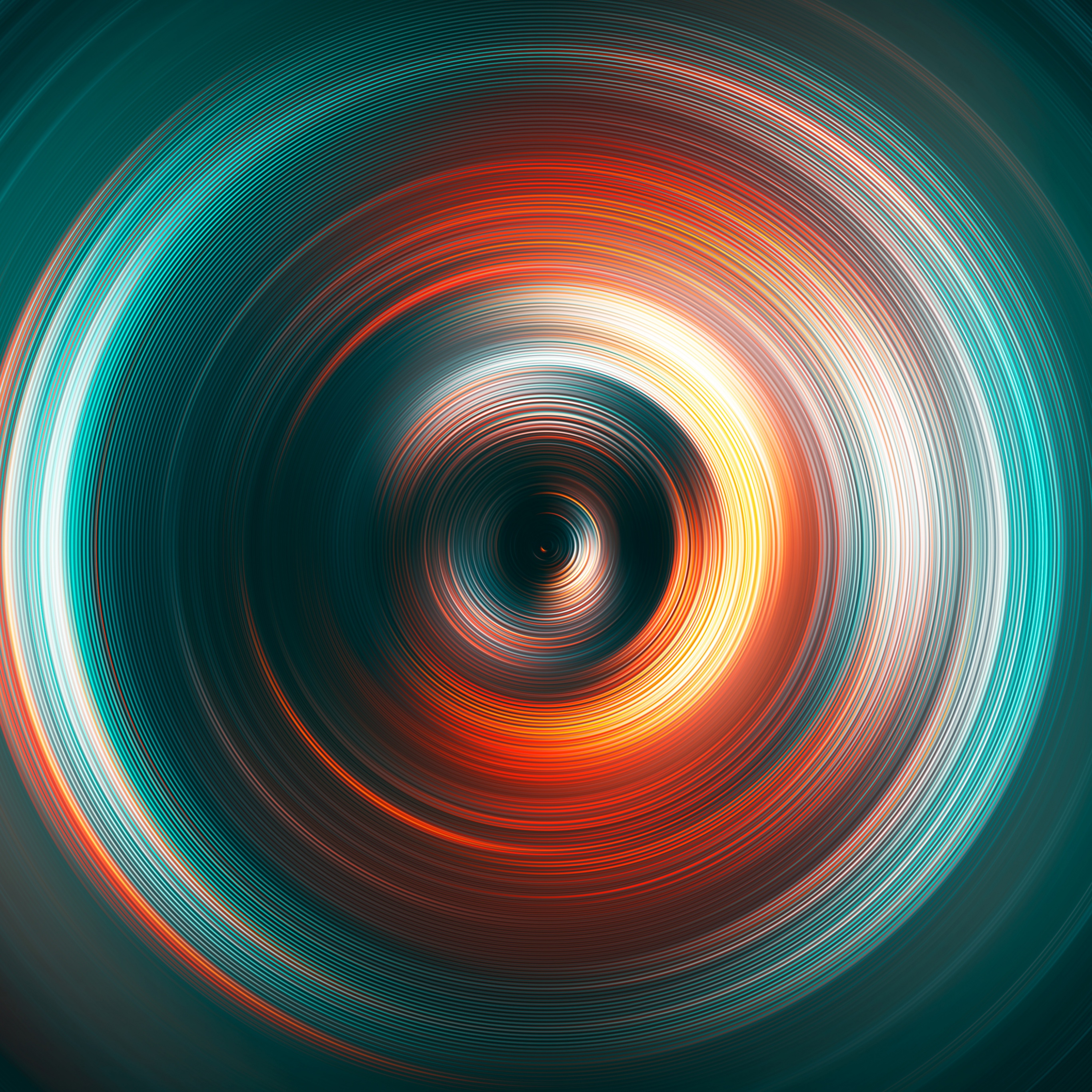 Circles Wallpaper 4K, Rings, Colorful, Abstract