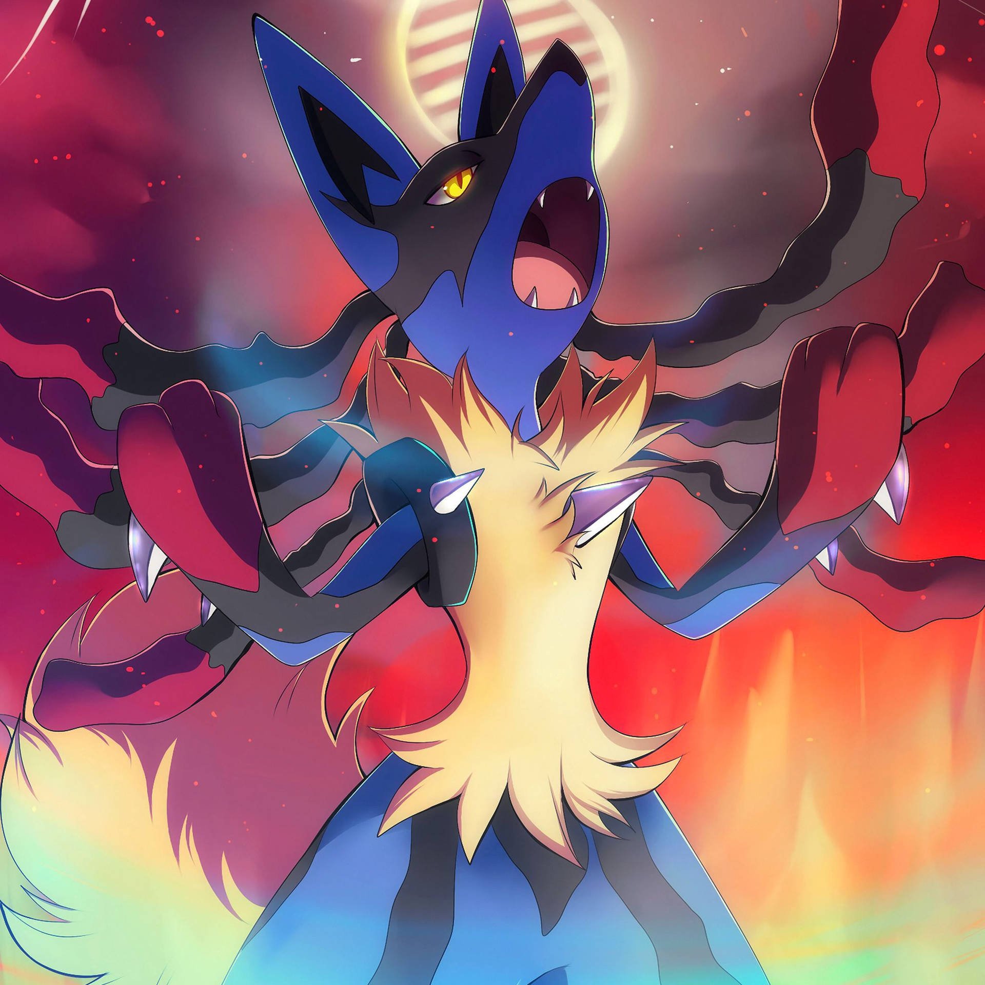 Download Angry Lucario Poster Wallpaper