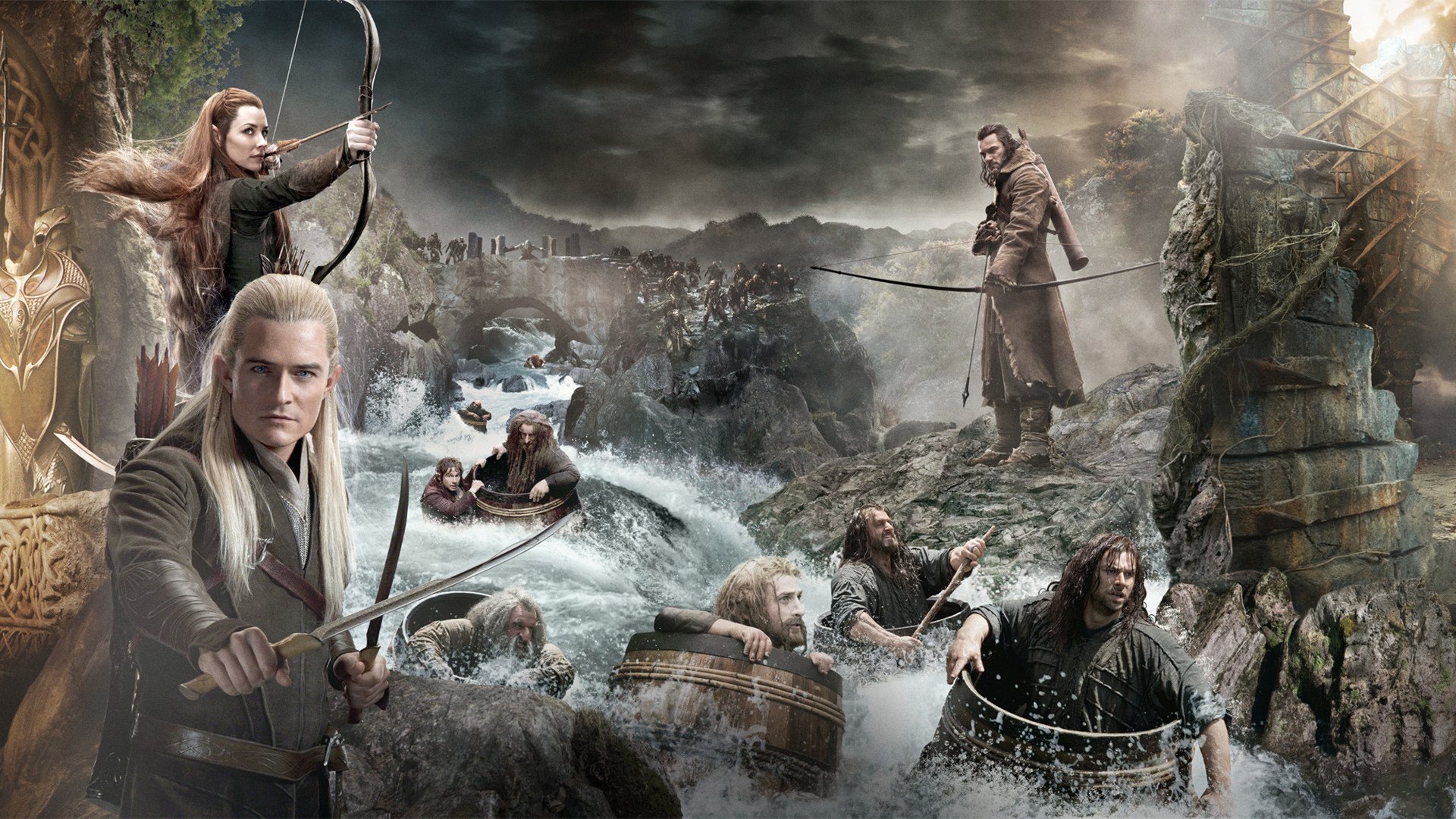 The Hobbit: The Desolation of Smaug Characters desktop PC and Mac wallpaper