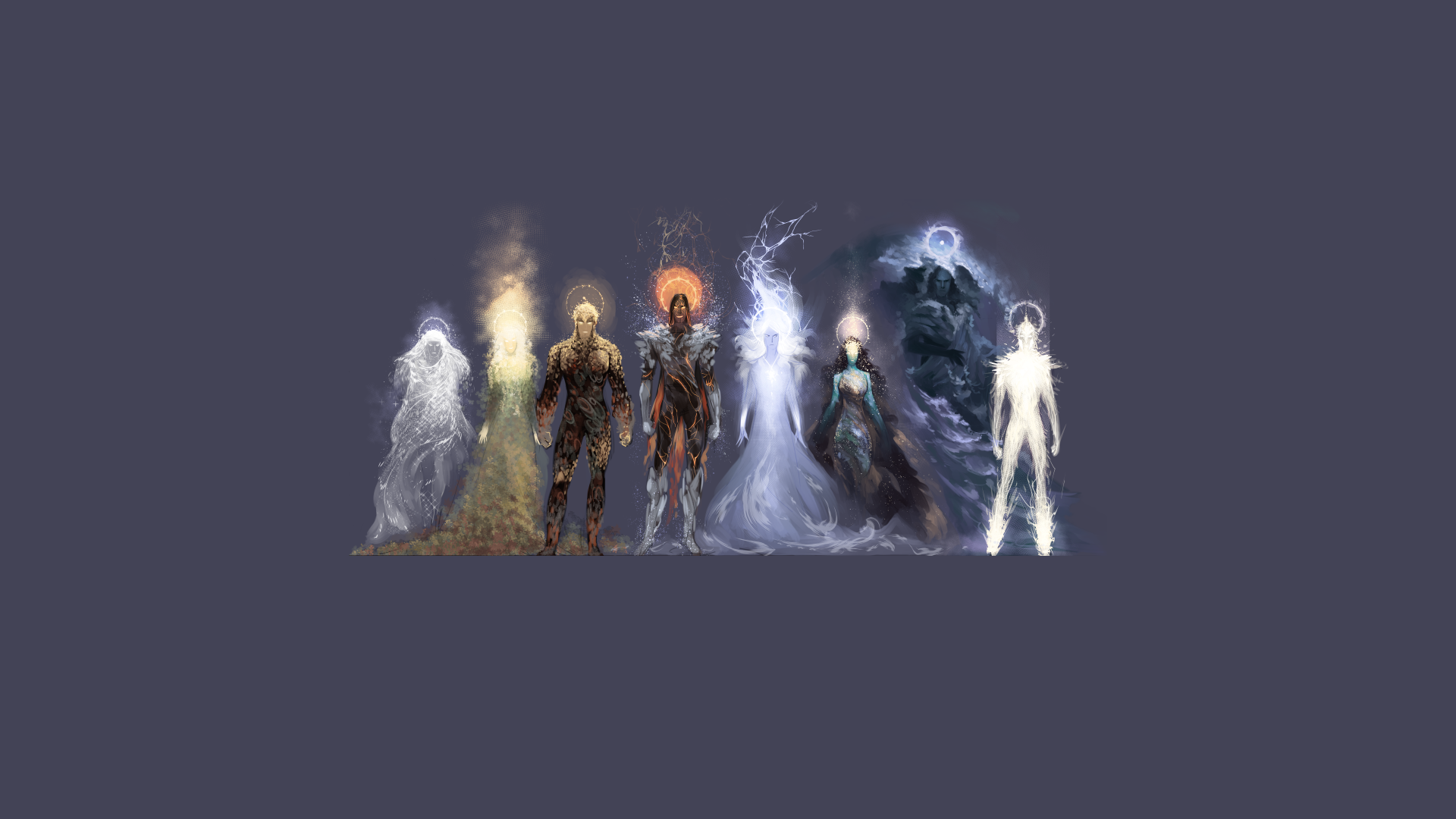 Found this amazing LotR wallpaper, could someone please help me identify the characters depicted? Thank you!