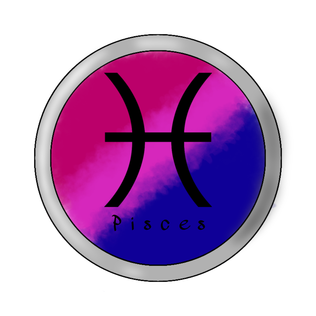 pisces bisexual zodiacsymbols sticker
