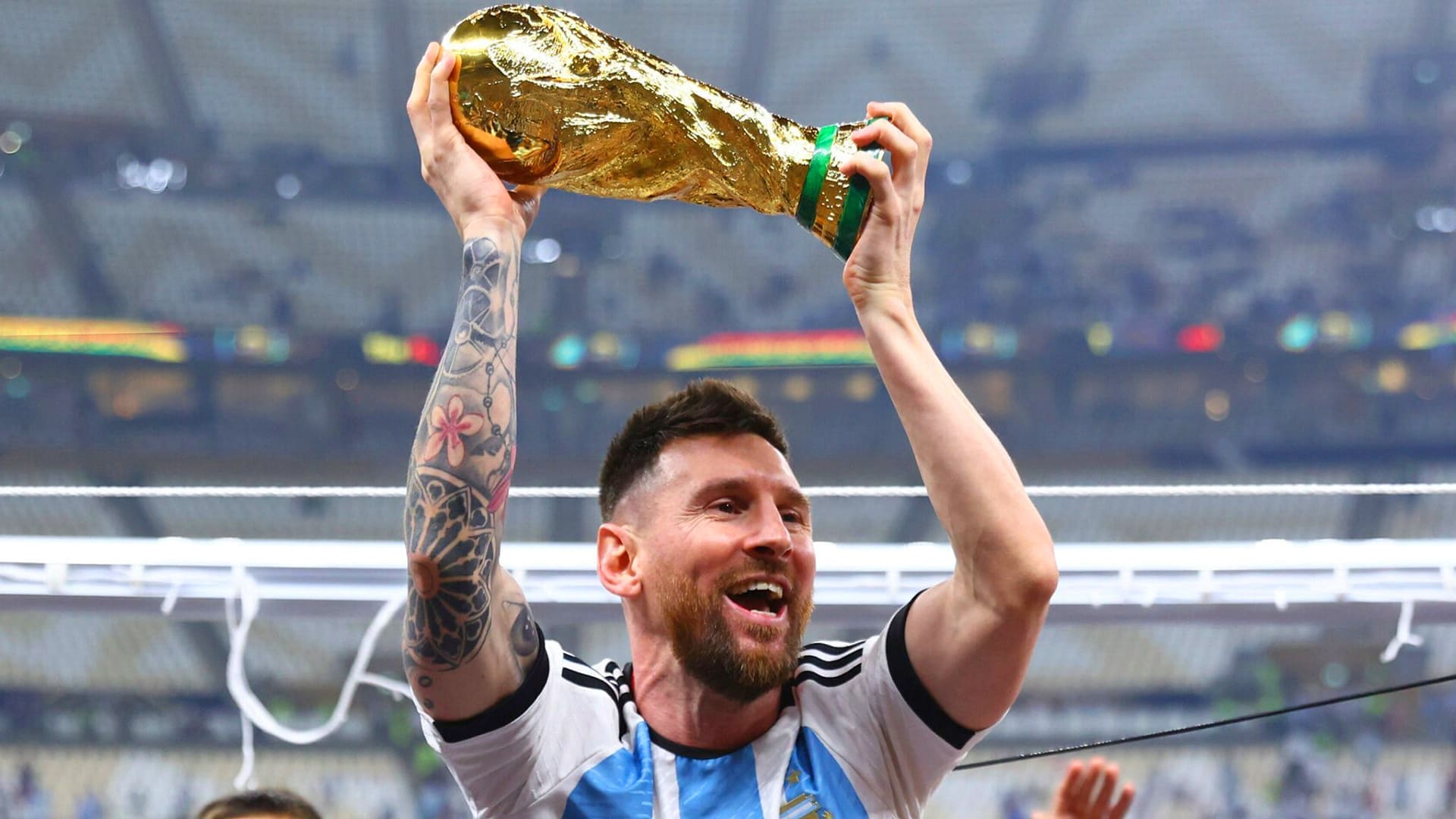 In Pictures Emotional Lionel Messi lifts World Cup after dramatic  Argentina win over France  Evening Standard