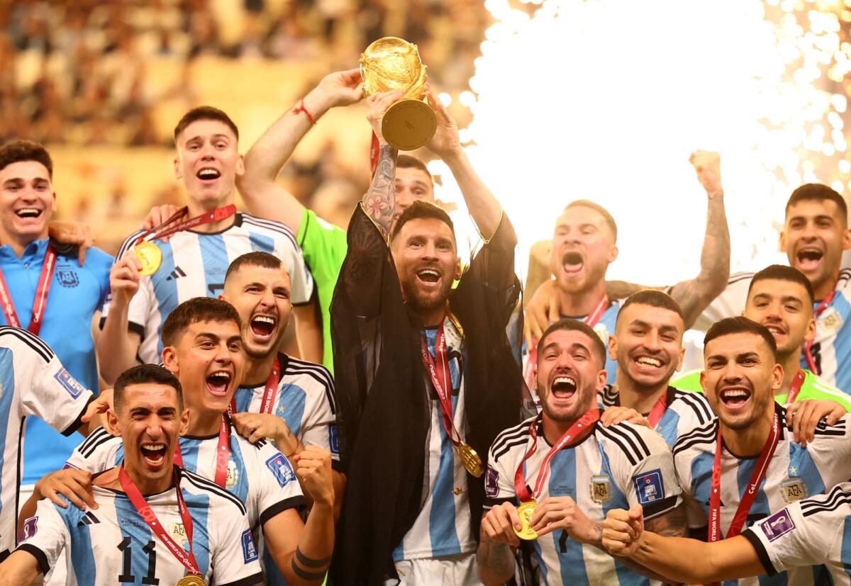 Photos: Messi wears bisht, as Argentina celebrate epic World Cup final win against France