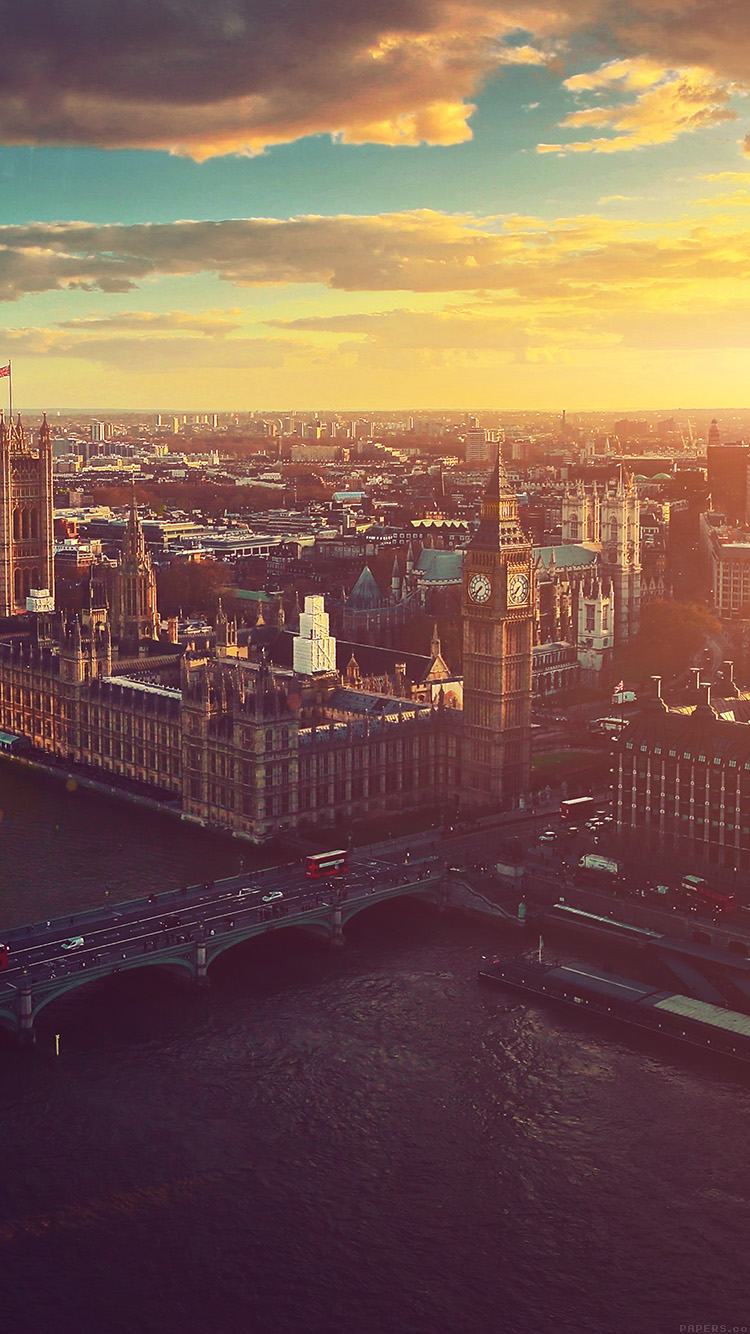 iPhone X wallpaper. england skyview city flare big ben nature