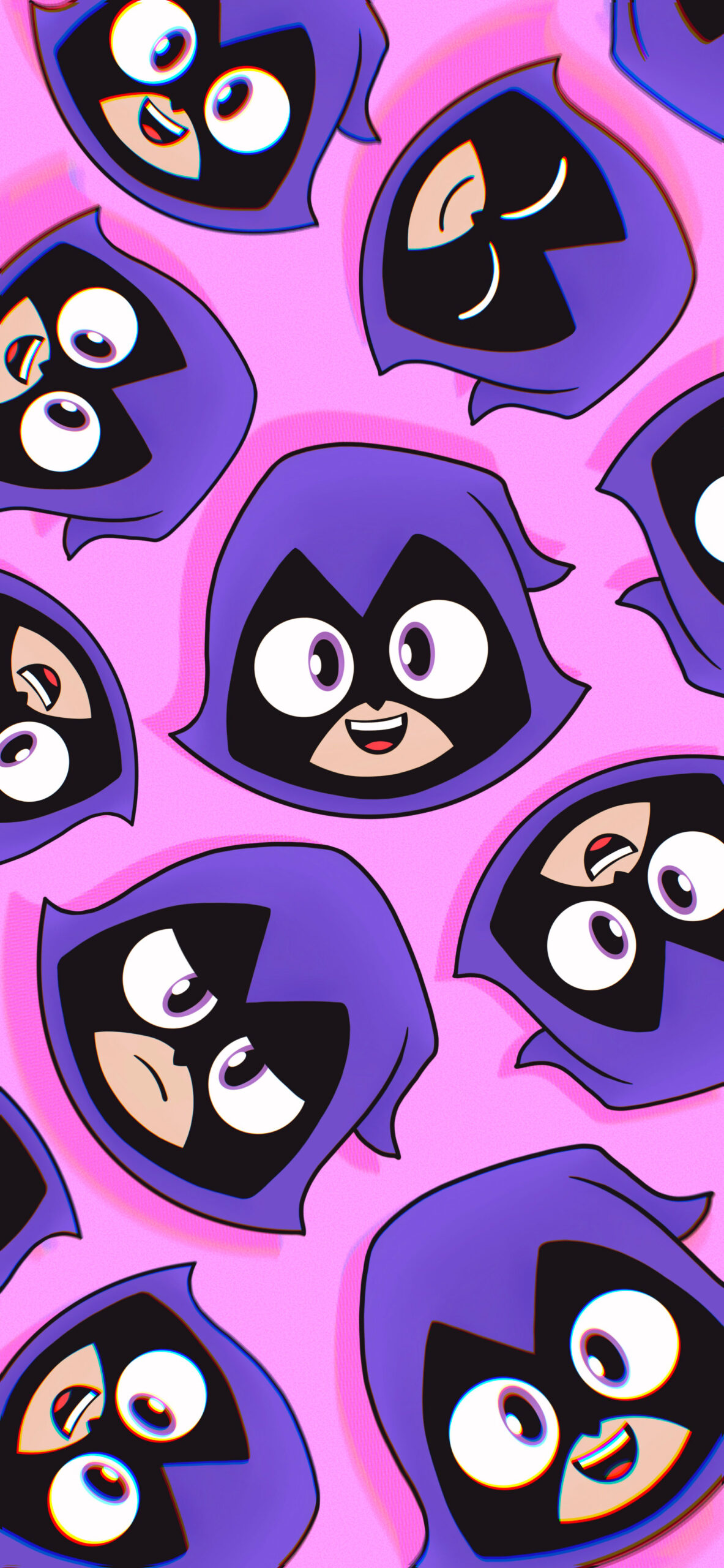 Teen Titans Go Raven Pink Wallpaper