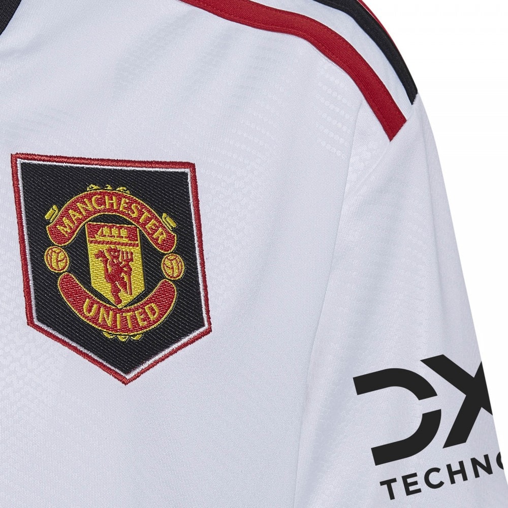 ADIDAS Performance Adidas Youths Manchester United Away Shirt 2022 2023 (White) From Loofes UK