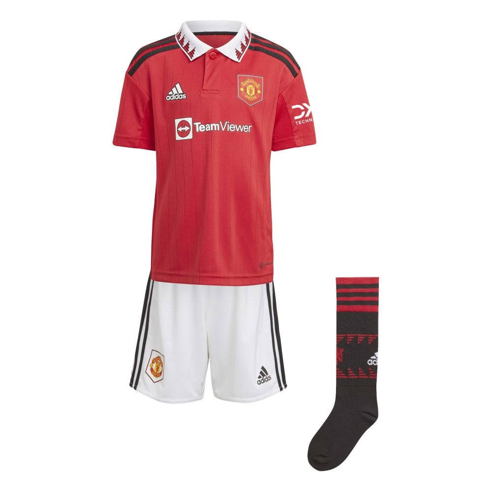 Adidas Manchester United Home Mini Kit 2022 2023 From Excell Sports UK