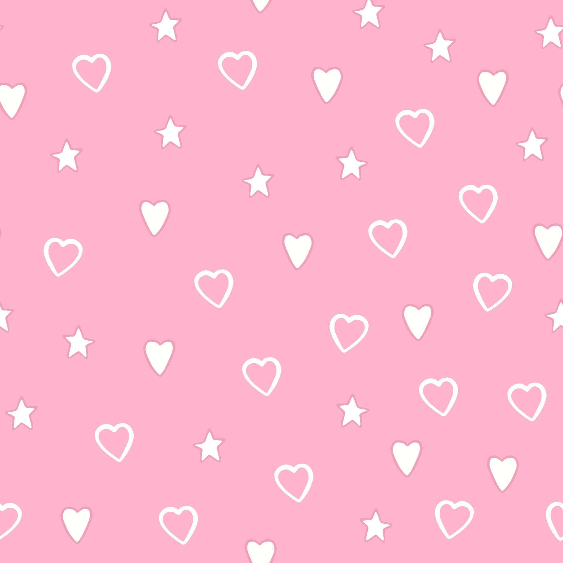 Simple hearts shapes seamless pattern on pink background. Valentines Day wallpaper. 14 february backdrop