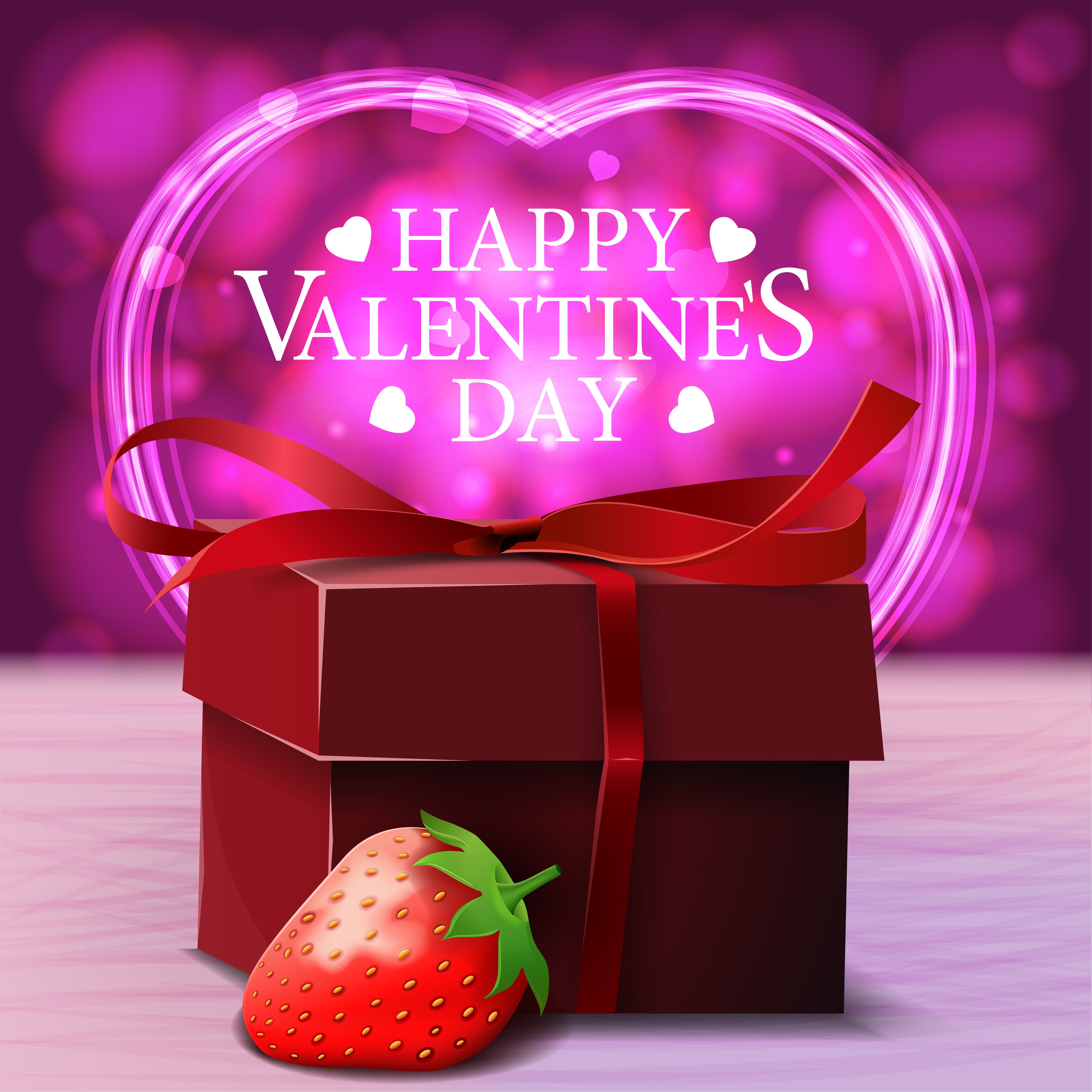 4K, Valentine's Day, Strawberry, Word, English, Gifts, Heart Gallery HD Wallpaper