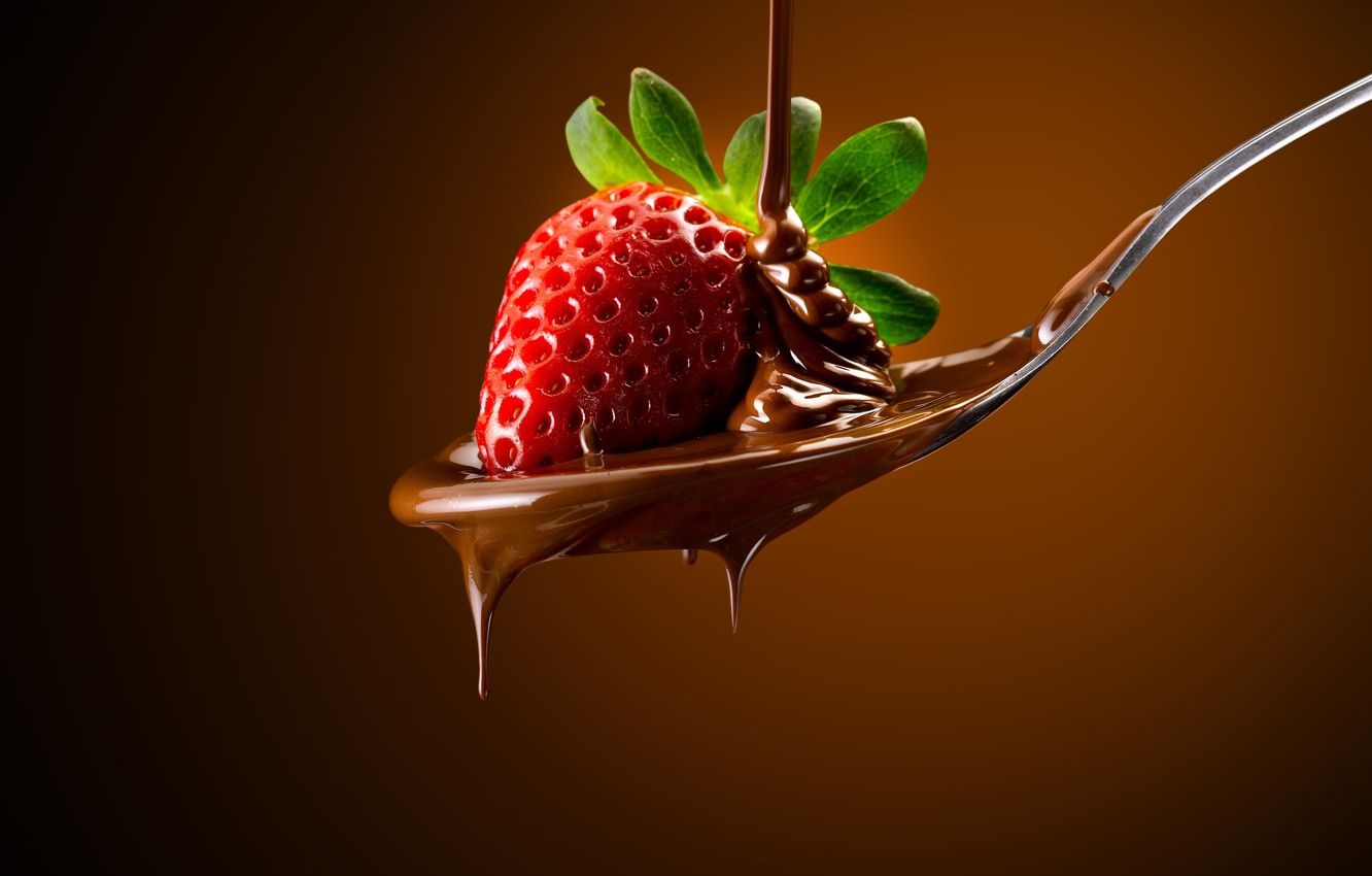 Chocolate Strawberry Wallpaper Free Chocolate Strawberry Background