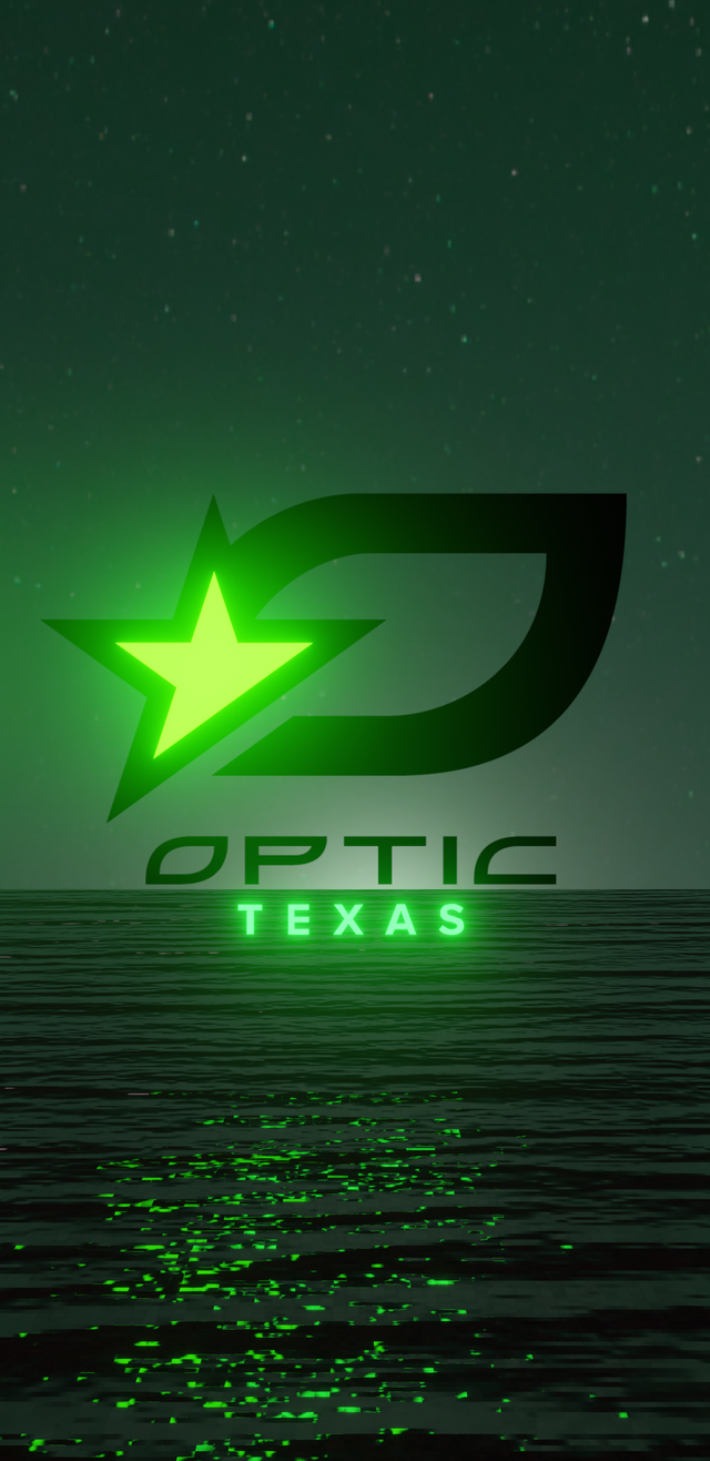 I made an OpTic Texas phone wallpaper using Blender! (I'm very new to Blender so any feedback is appreciated)