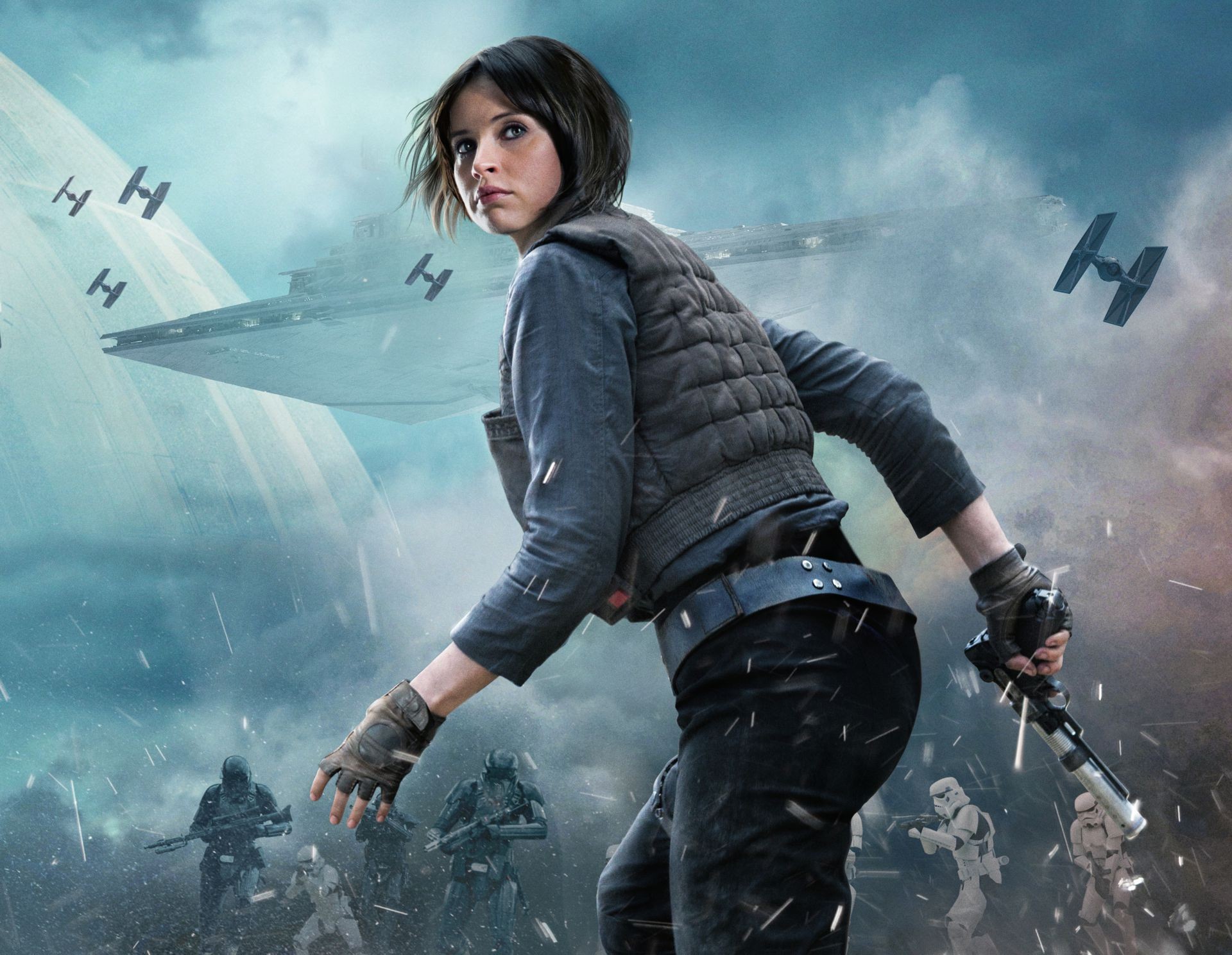 Wallpaper, Star Wars, anime, Rogue One A Star Wars Story, Felicity Jones, Jyn Erso, screenshot, computer wallpaper, pc game, action film 1920x1488