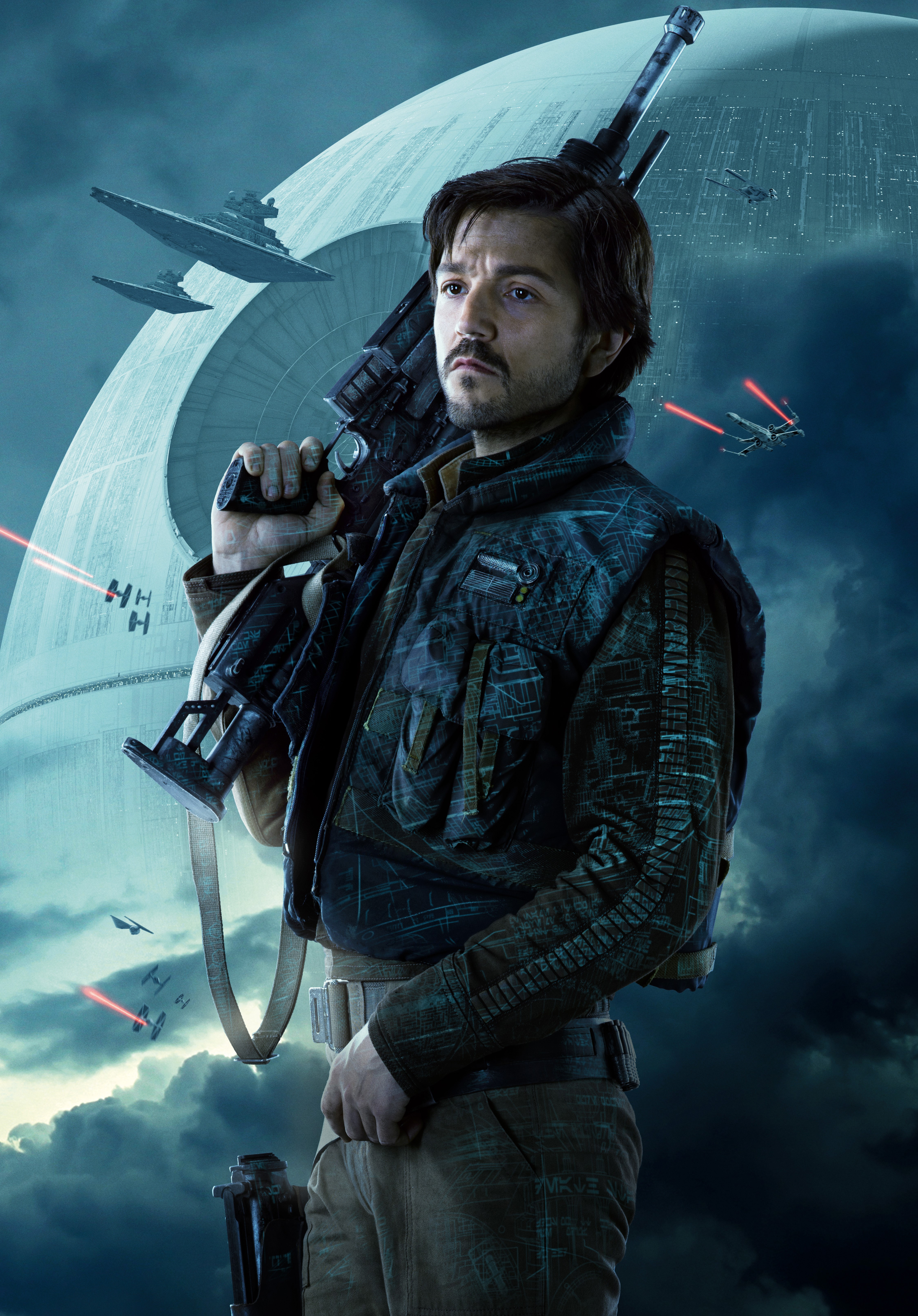 4K, Cassian Andor (Diego Luna), Rogue One: A Star Wars Story, Men, Rifles Gallery HD Wallpaper