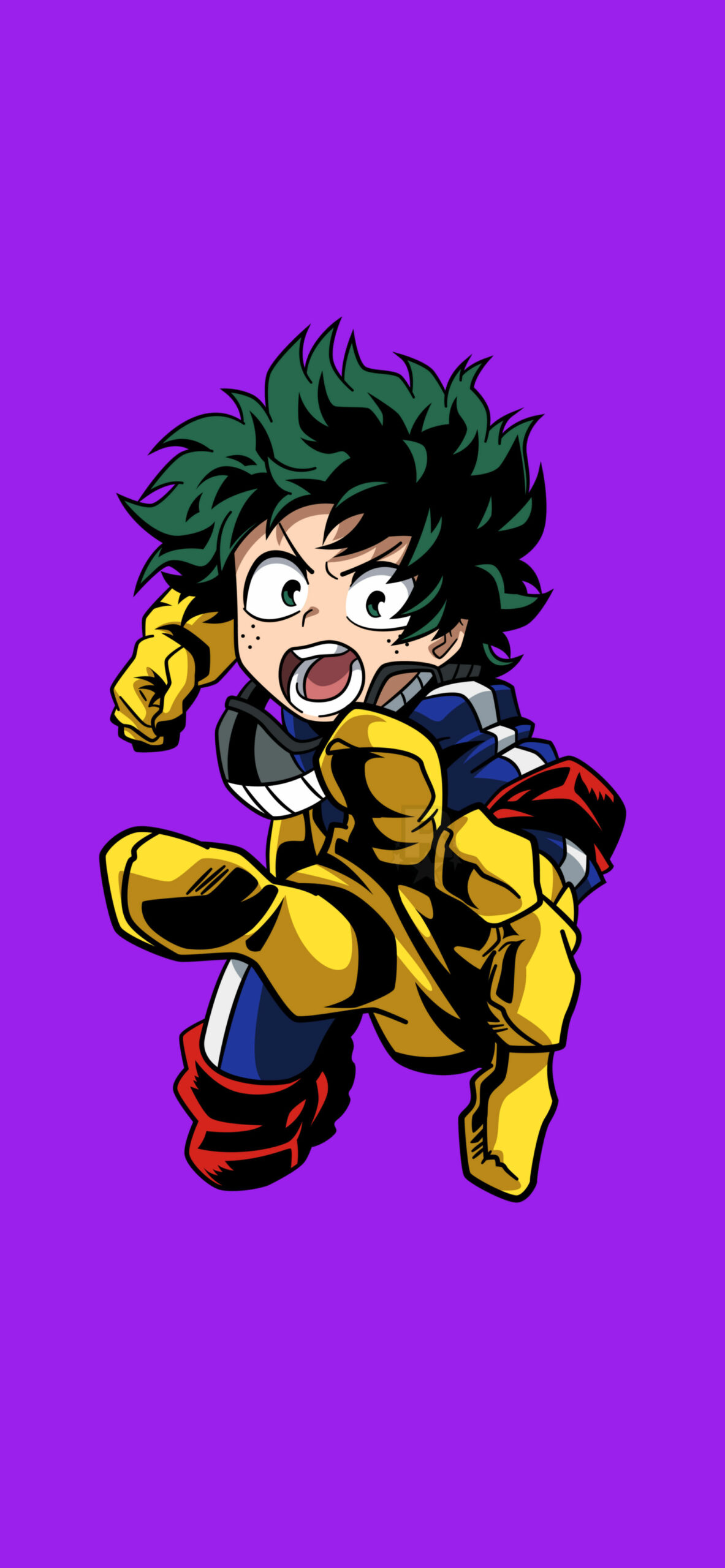 MHA Izuku Midoriya Purple Wallpaper Deku Wallpaper