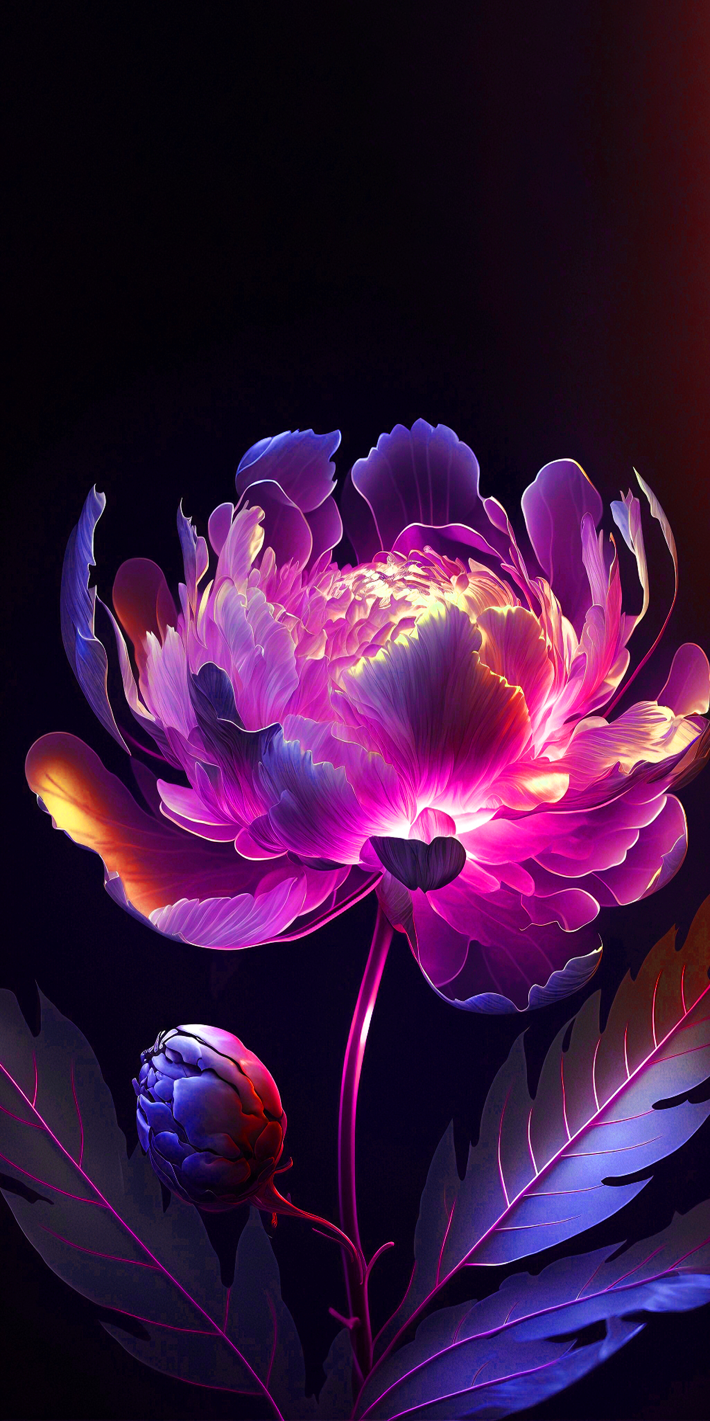 HDR flower wallpaper for iPhone